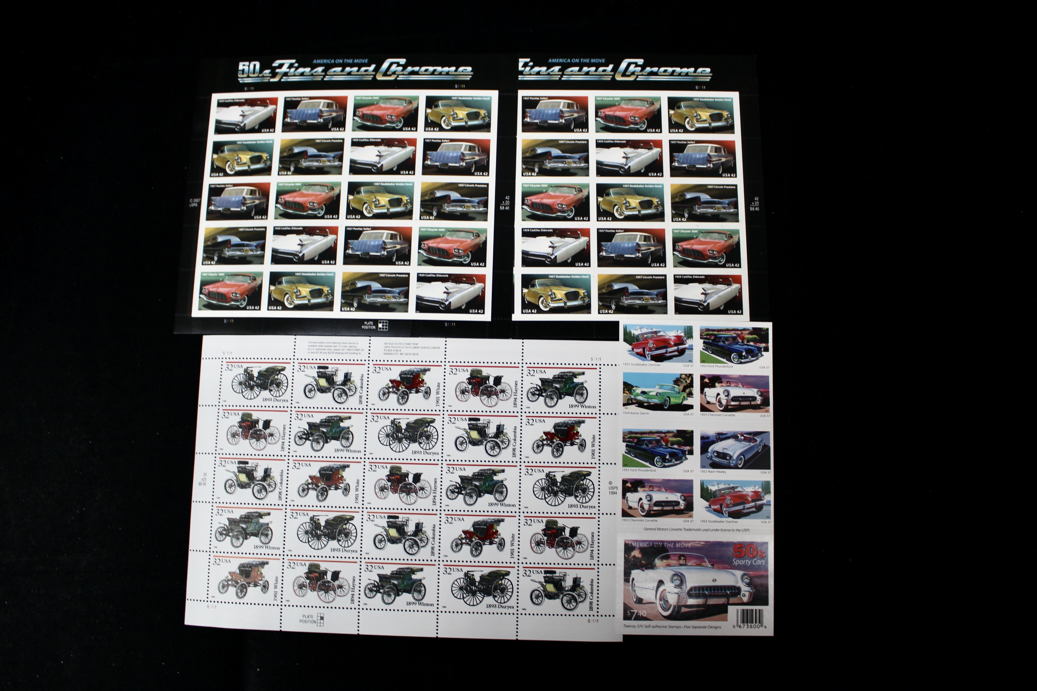 Miniature Postage Stamp Sheet Group of Fifteen Sheets, Mint Condition