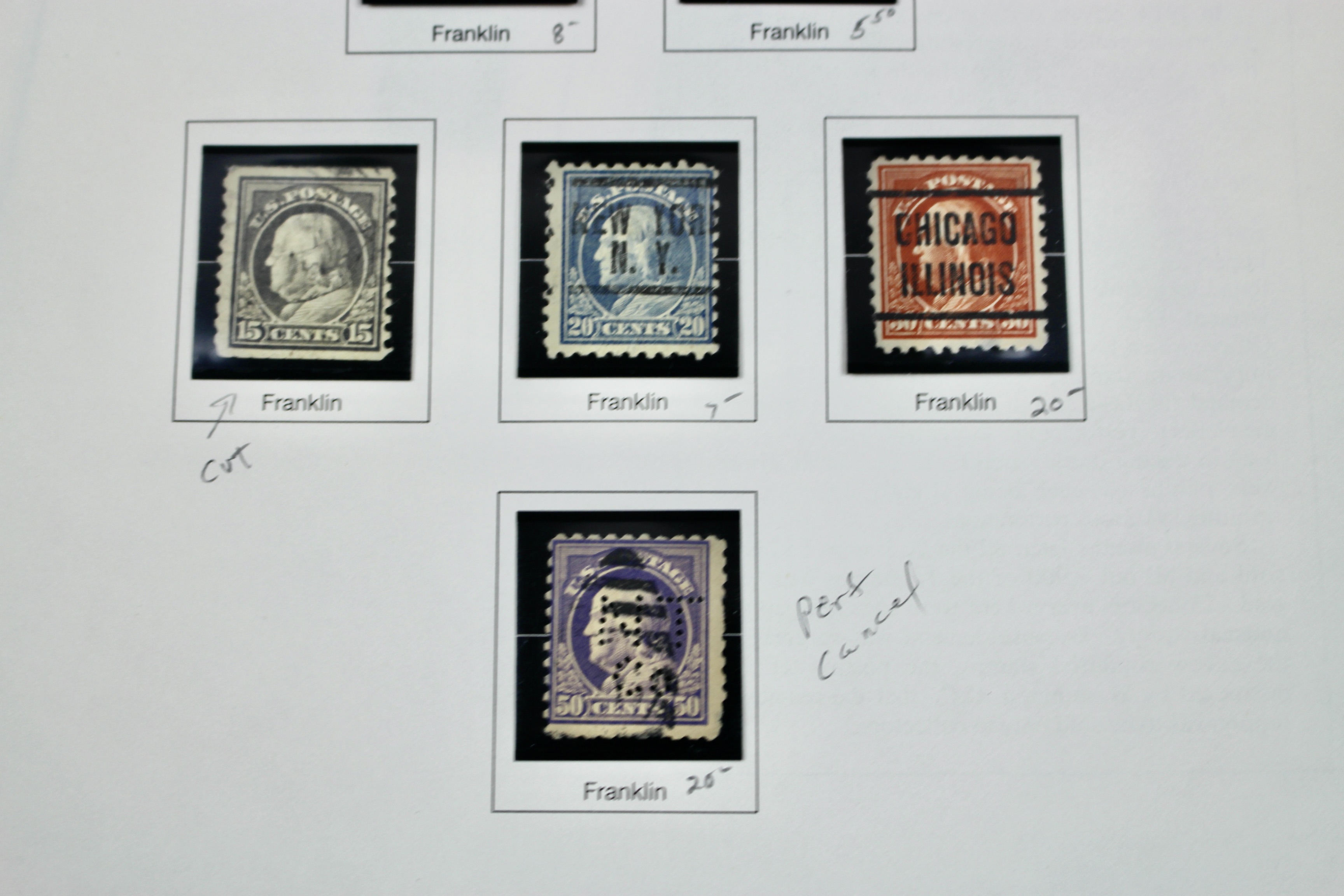 Regular Issue U.S. Postage Stamp Collection, 1910 to 1920