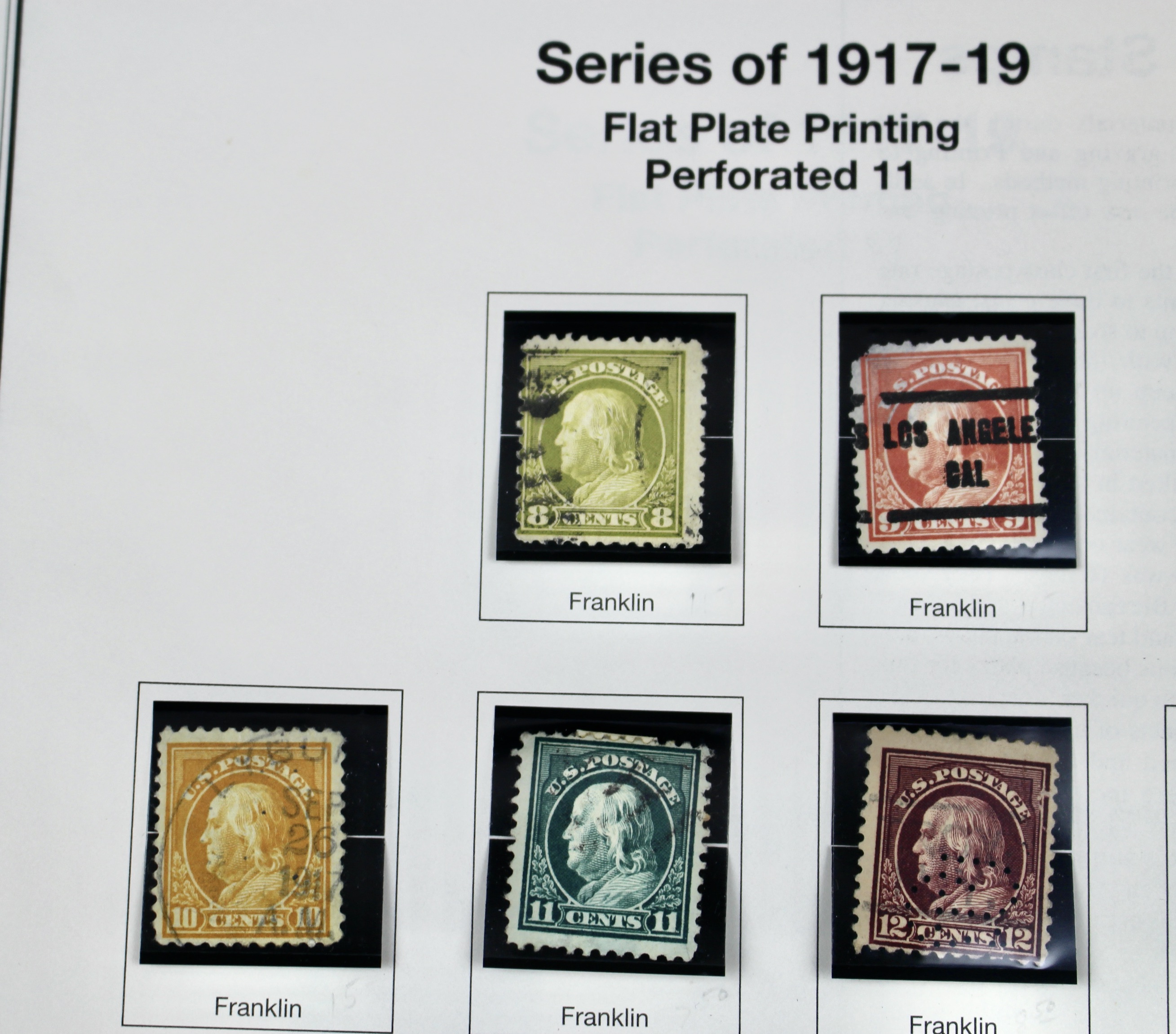 Regular Issue U.S. Postage Stamp Collection, 1910 to 1920