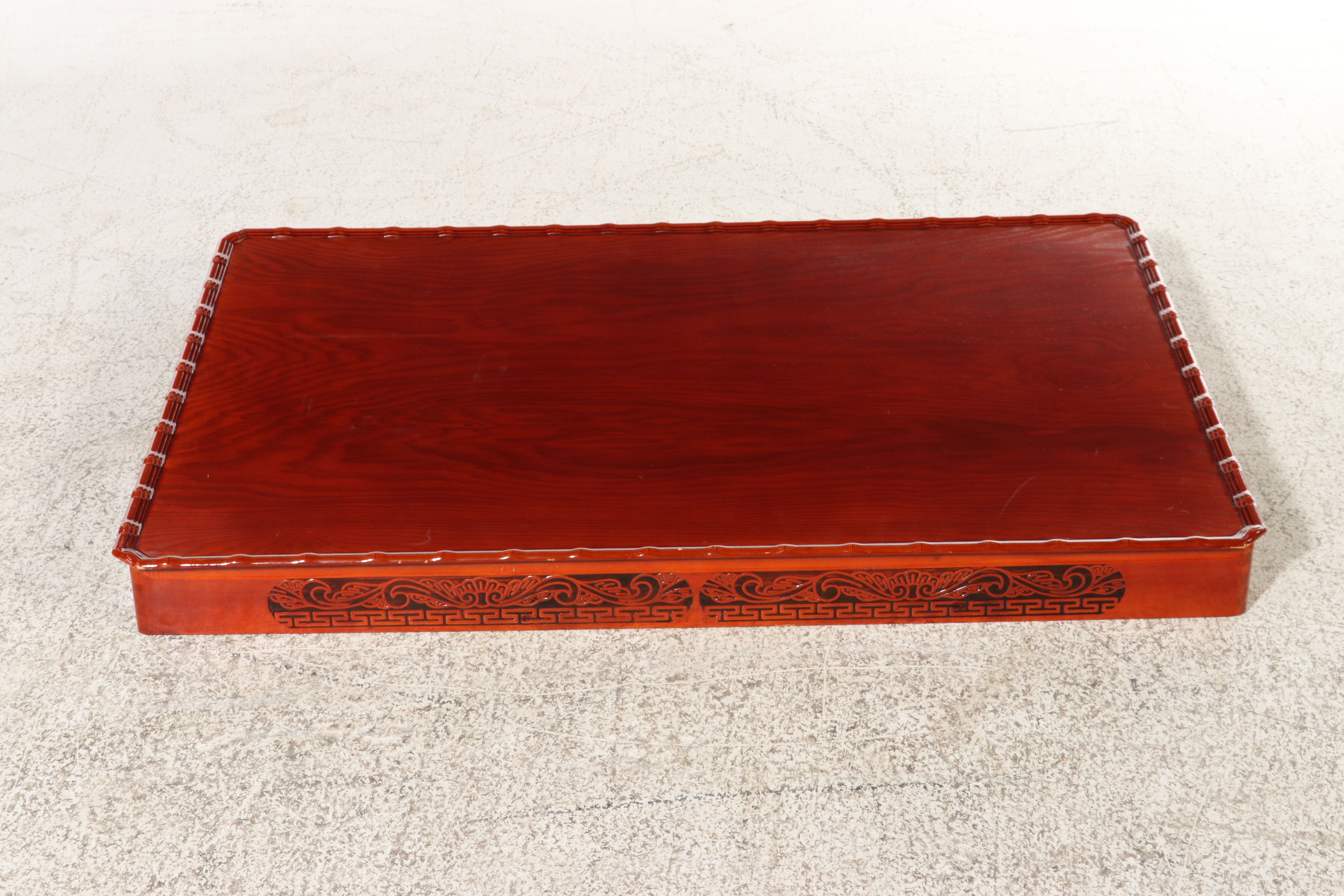 Korean Red Lacquer Folding Soban Table