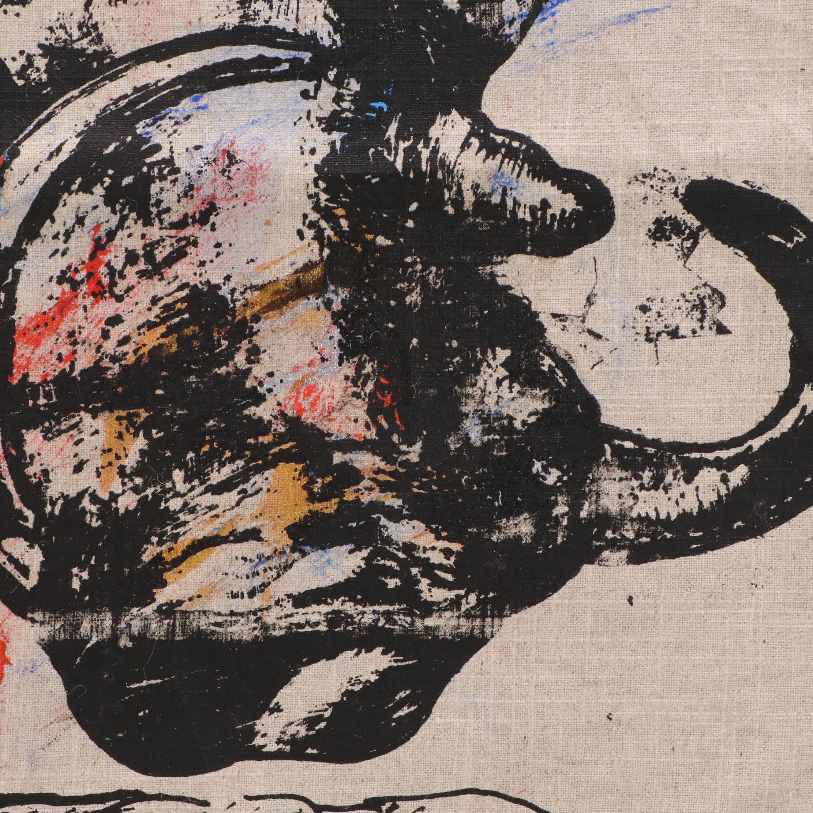 Eric Ajama Embellished Screenprint of Warthog