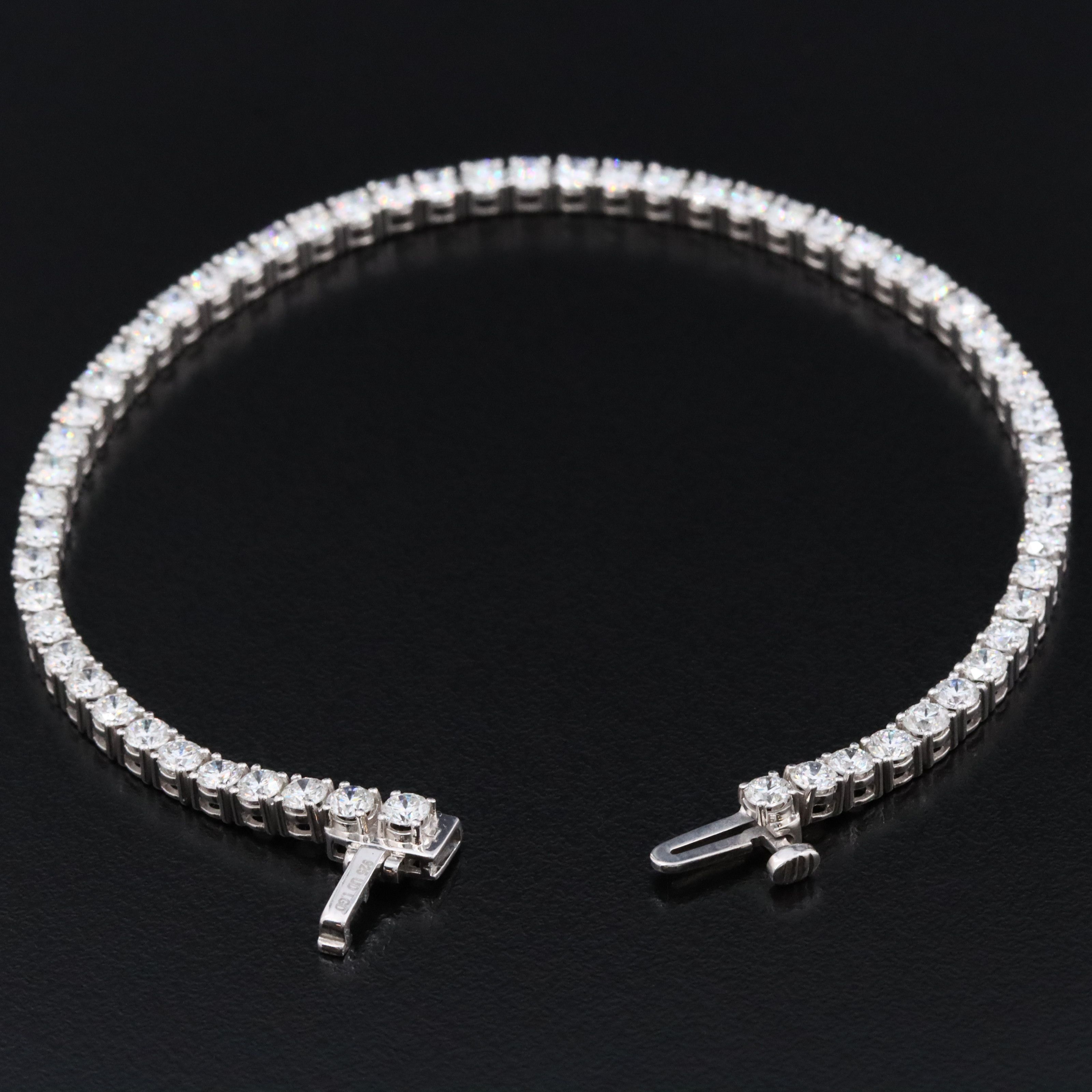 Sterling 5.00 CTW Lab Grown Diamond Line Bracelet