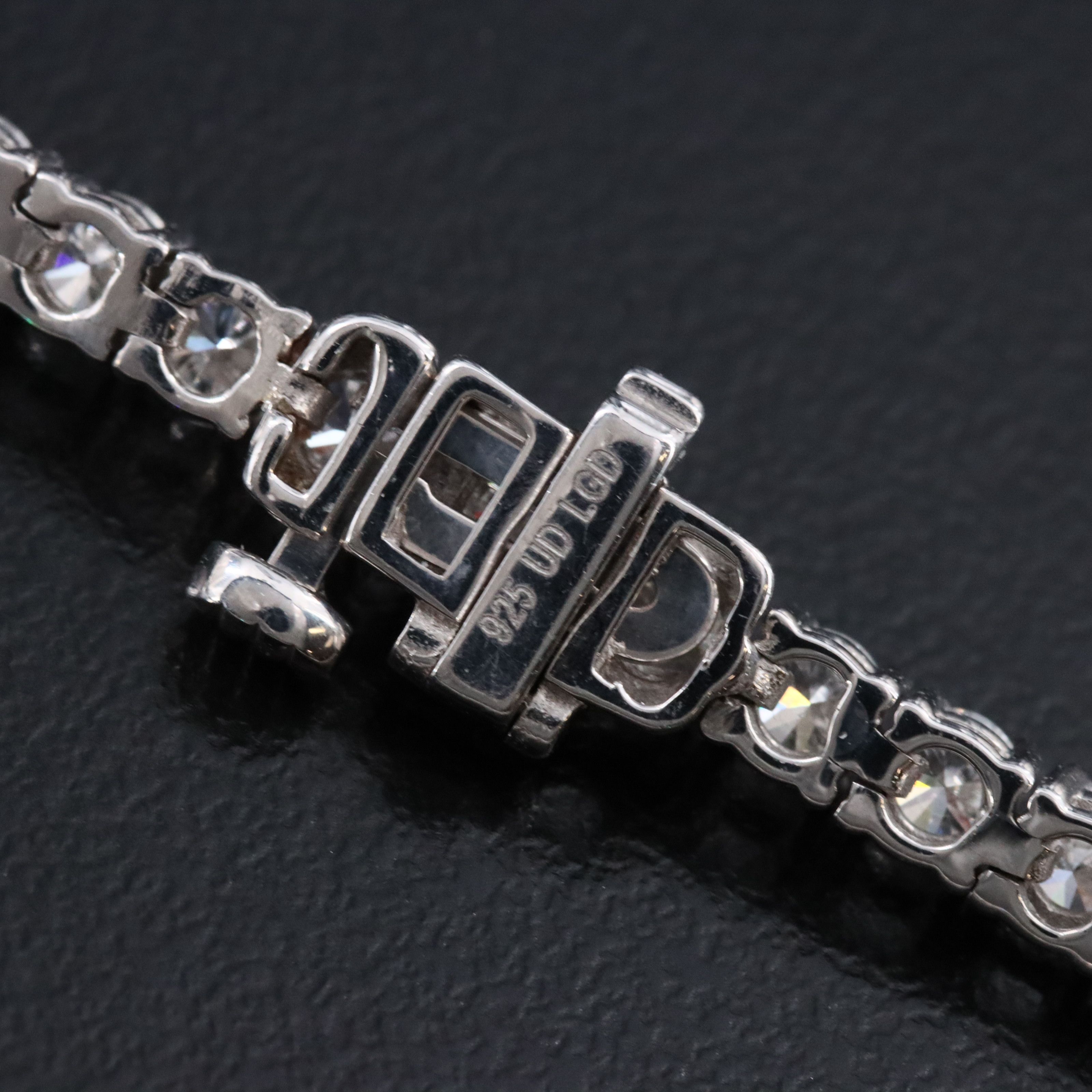 Sterling 5.00 CTW Lab Grown Diamond Line Bracelet