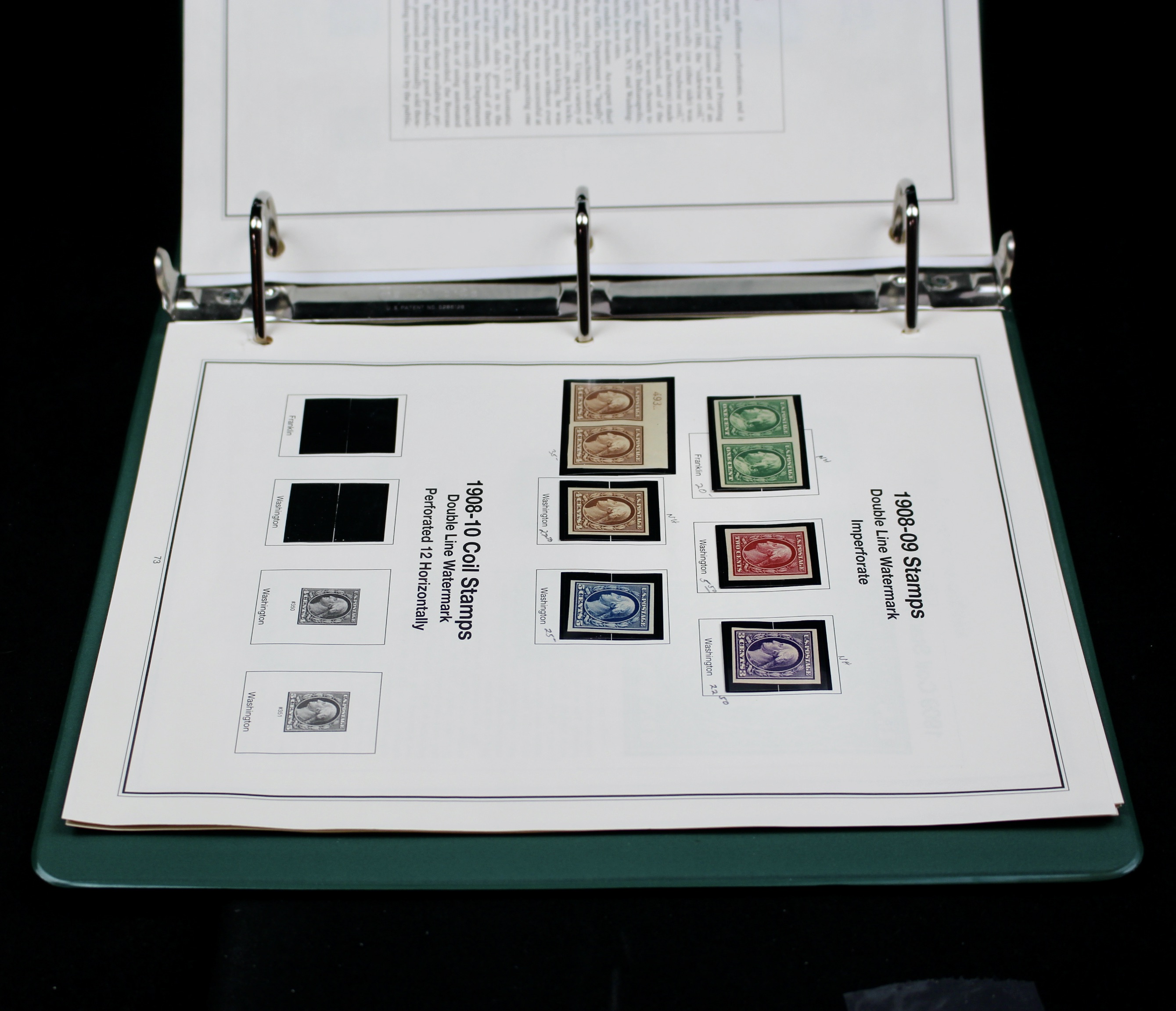 Mint Condition U.S. Postage Stamp Collection, 1908 to 1929