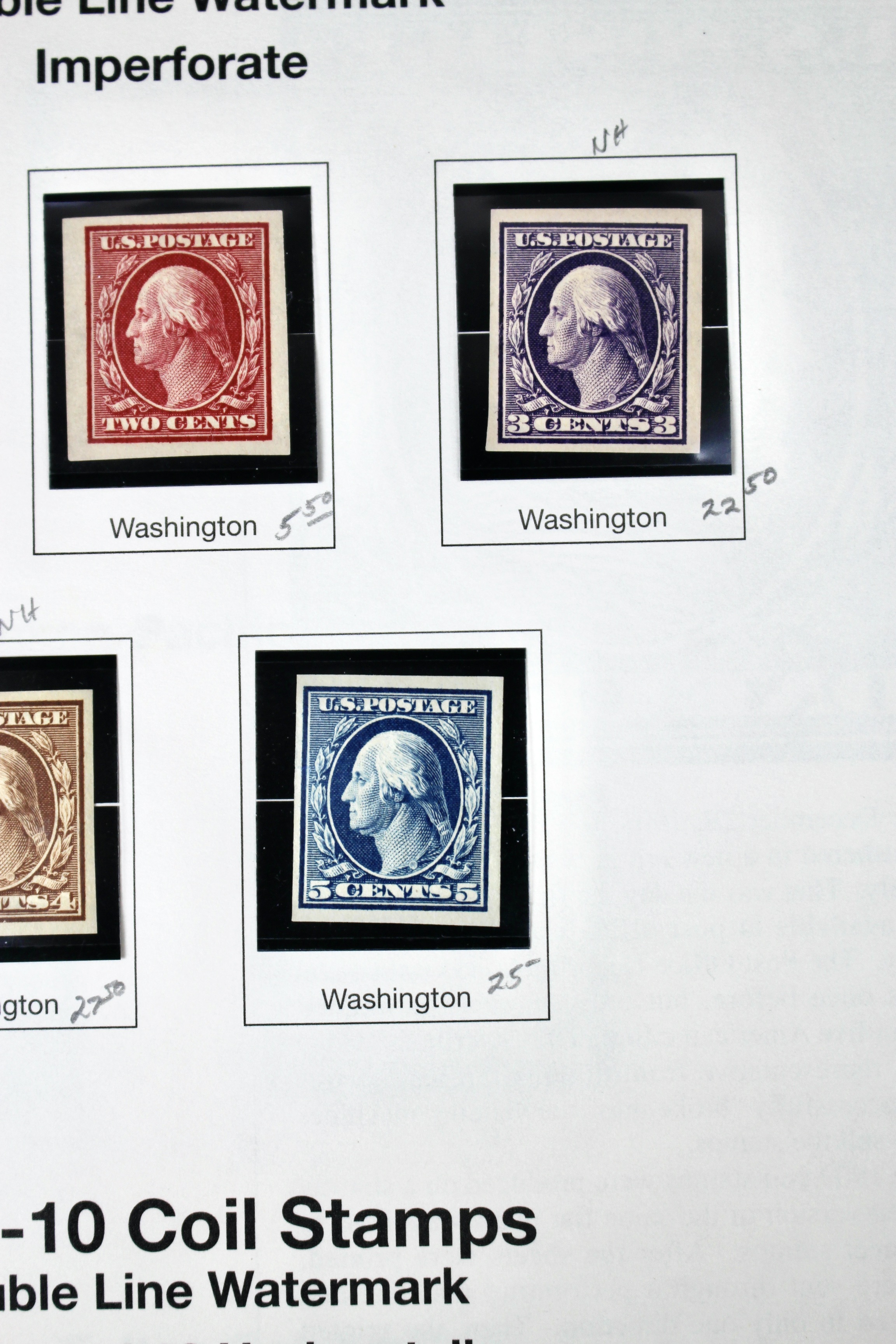 Mint Condition U.S. Postage Stamp Collection, 1908 to 1929