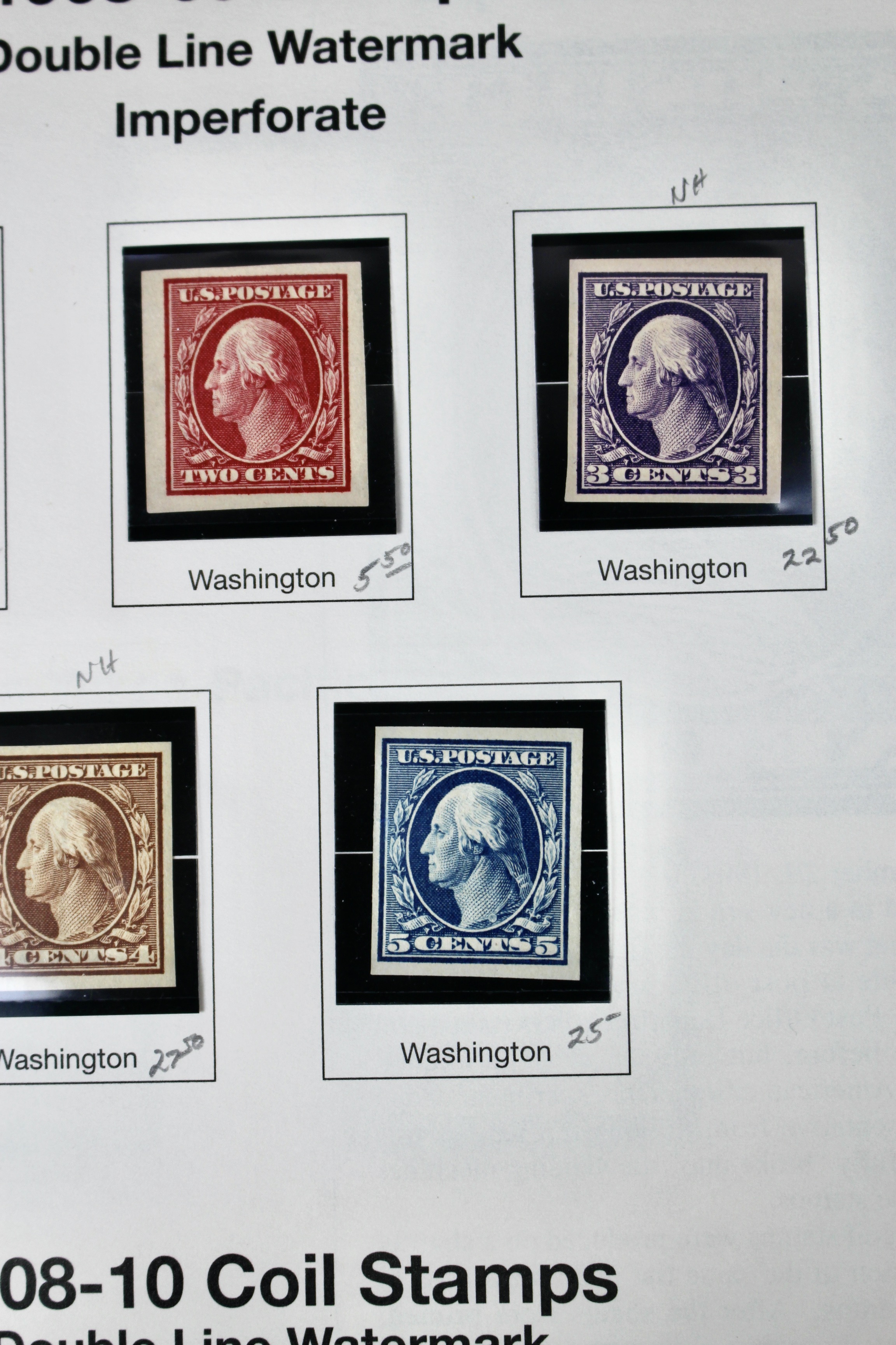 Mint Condition U.S. Postage Stamp Collection, 1908 to 1929