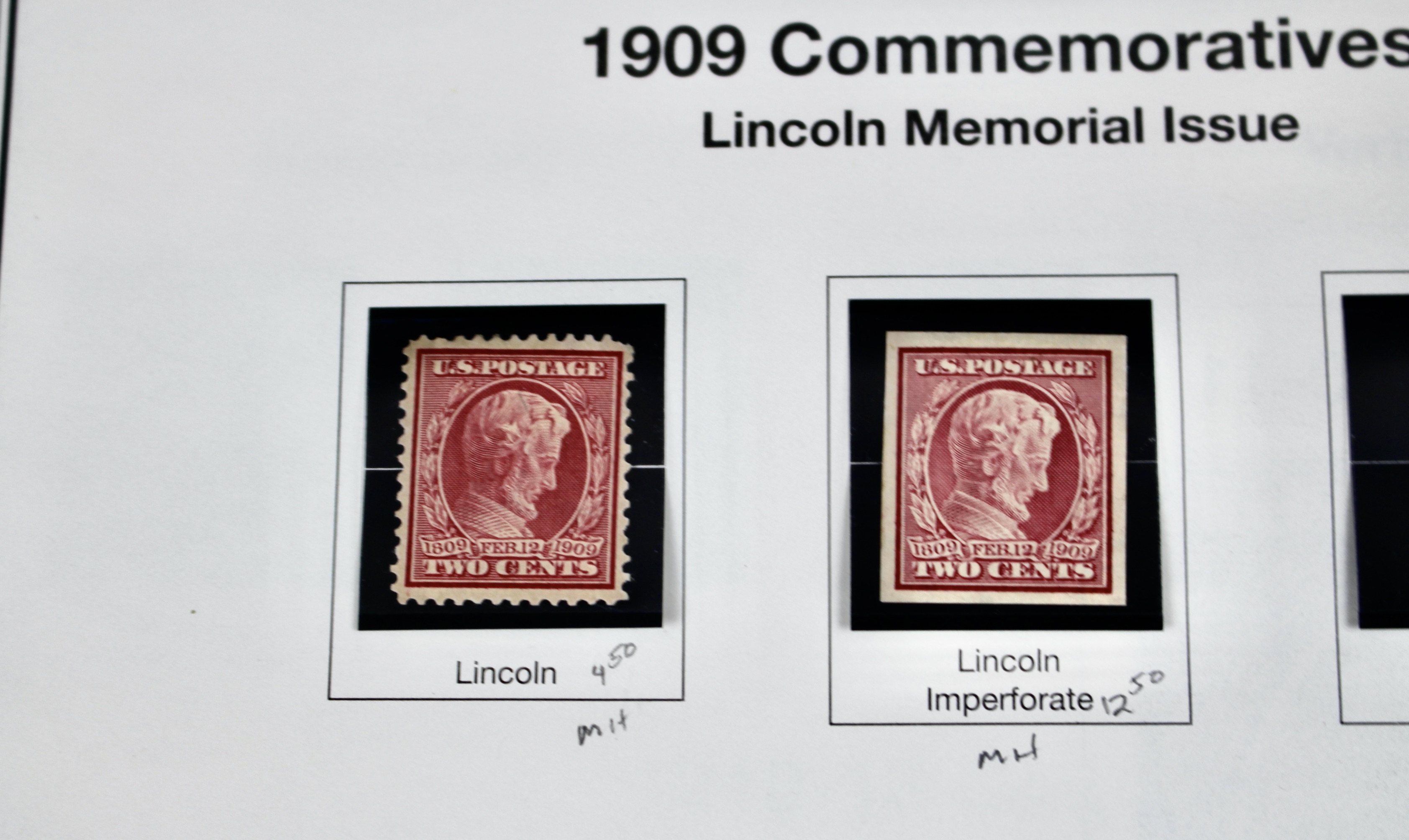 Mint Condition U.S. Postage Stamp Collection, 1908 to 1929