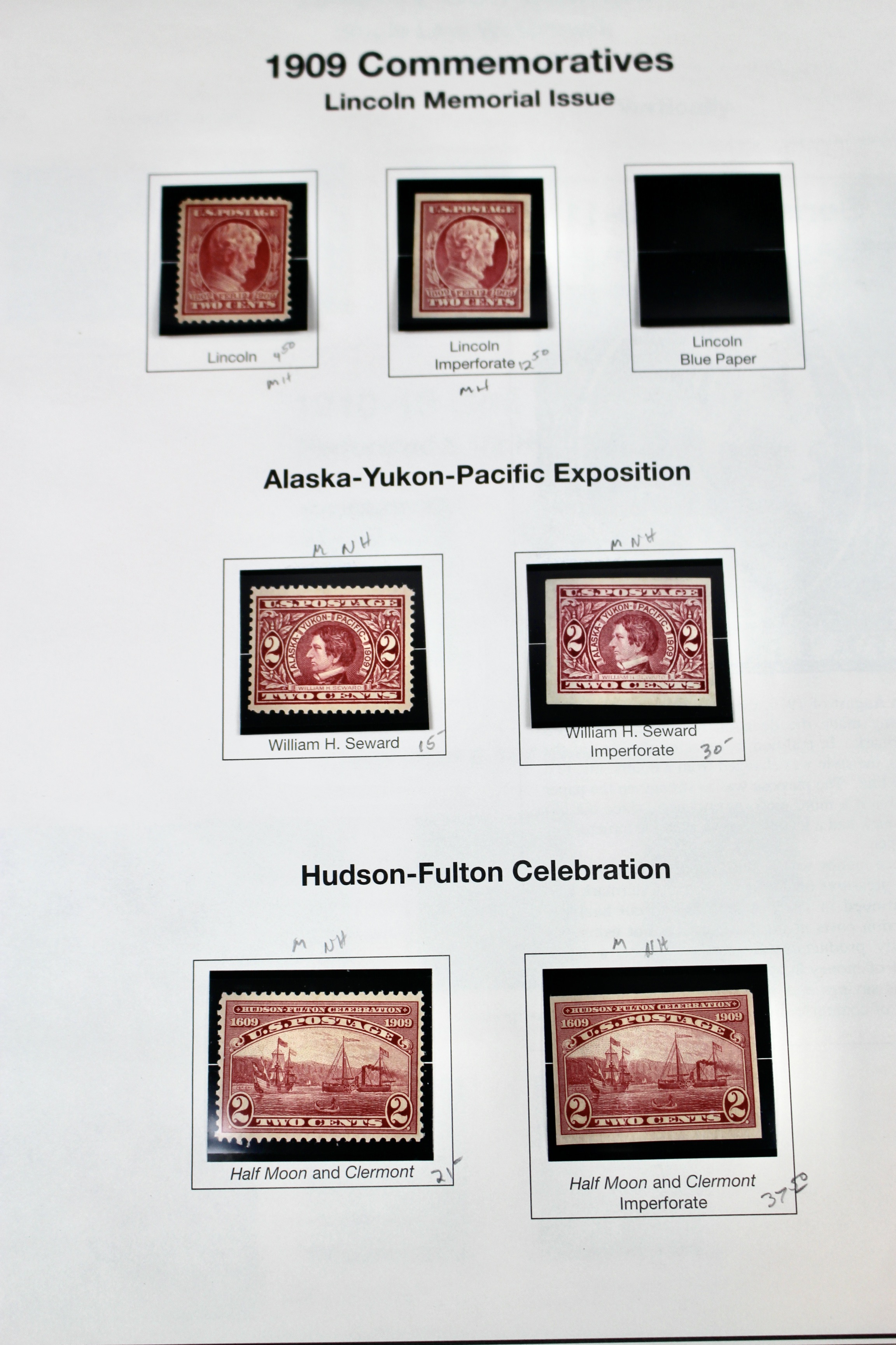 Mint Condition U.S. Postage Stamp Collection, 1908 to 1929