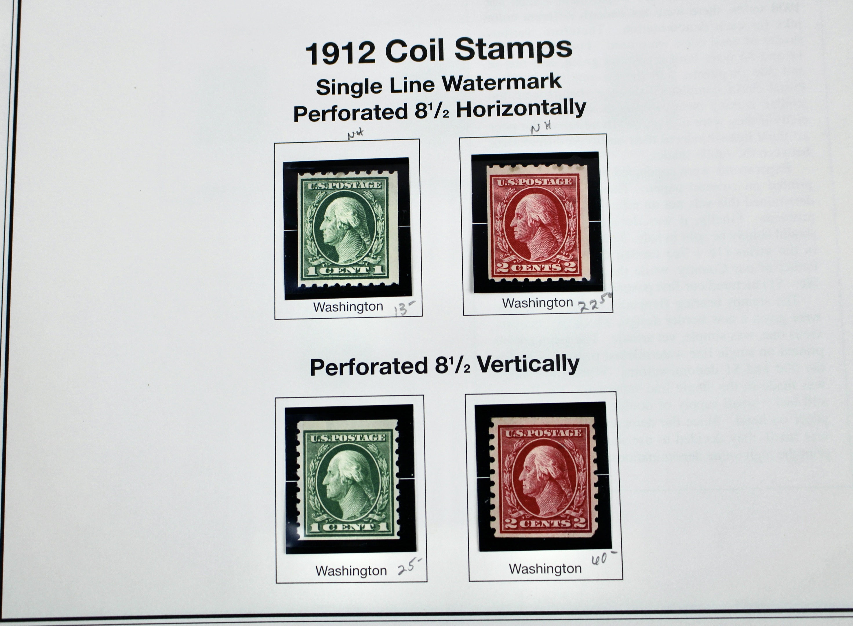 Mint Condition U.S. Postage Stamp Collection, 1908 to 1929