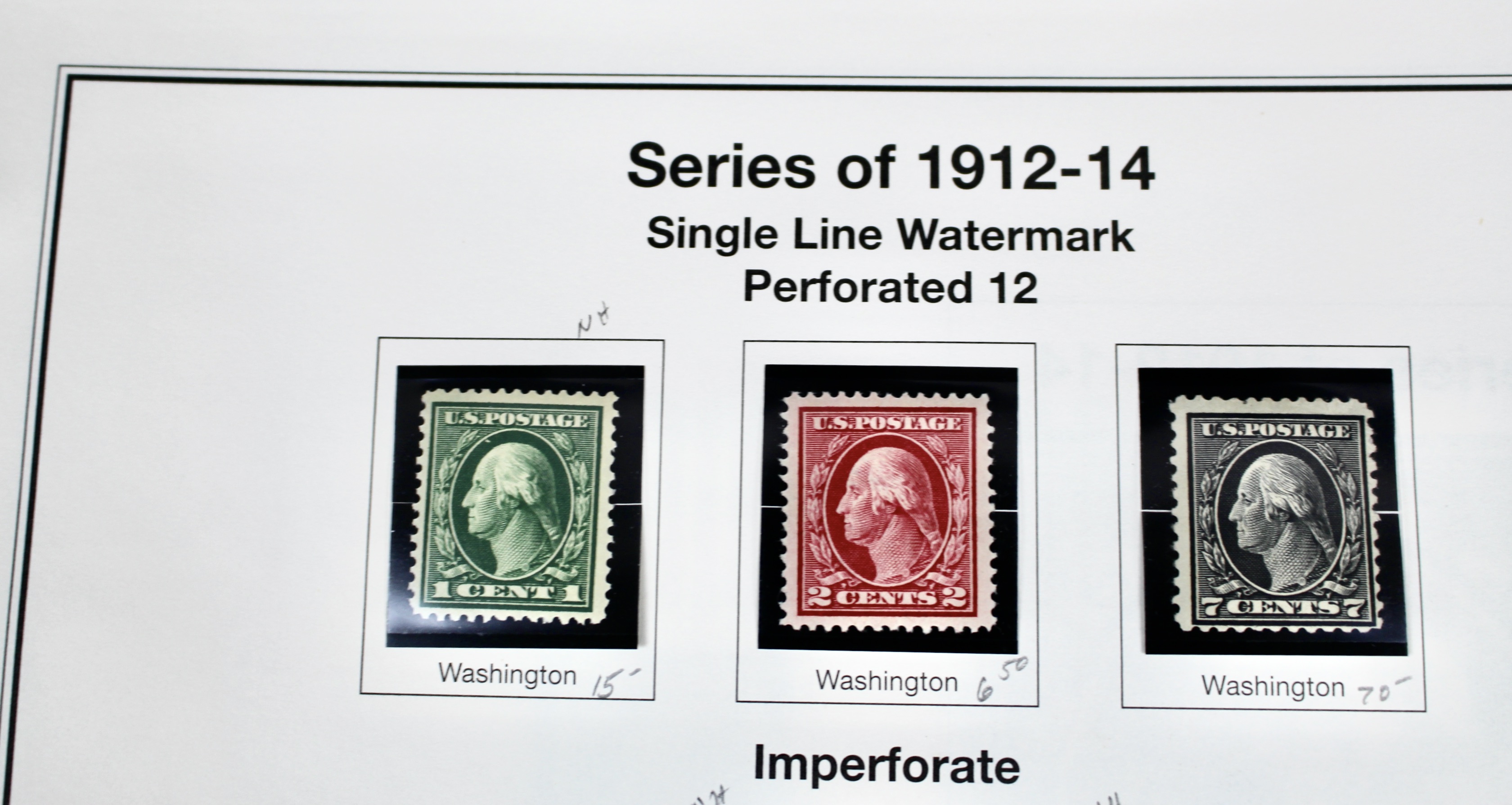 Mint Condition U.S. Postage Stamp Collection, 1908 to 1929