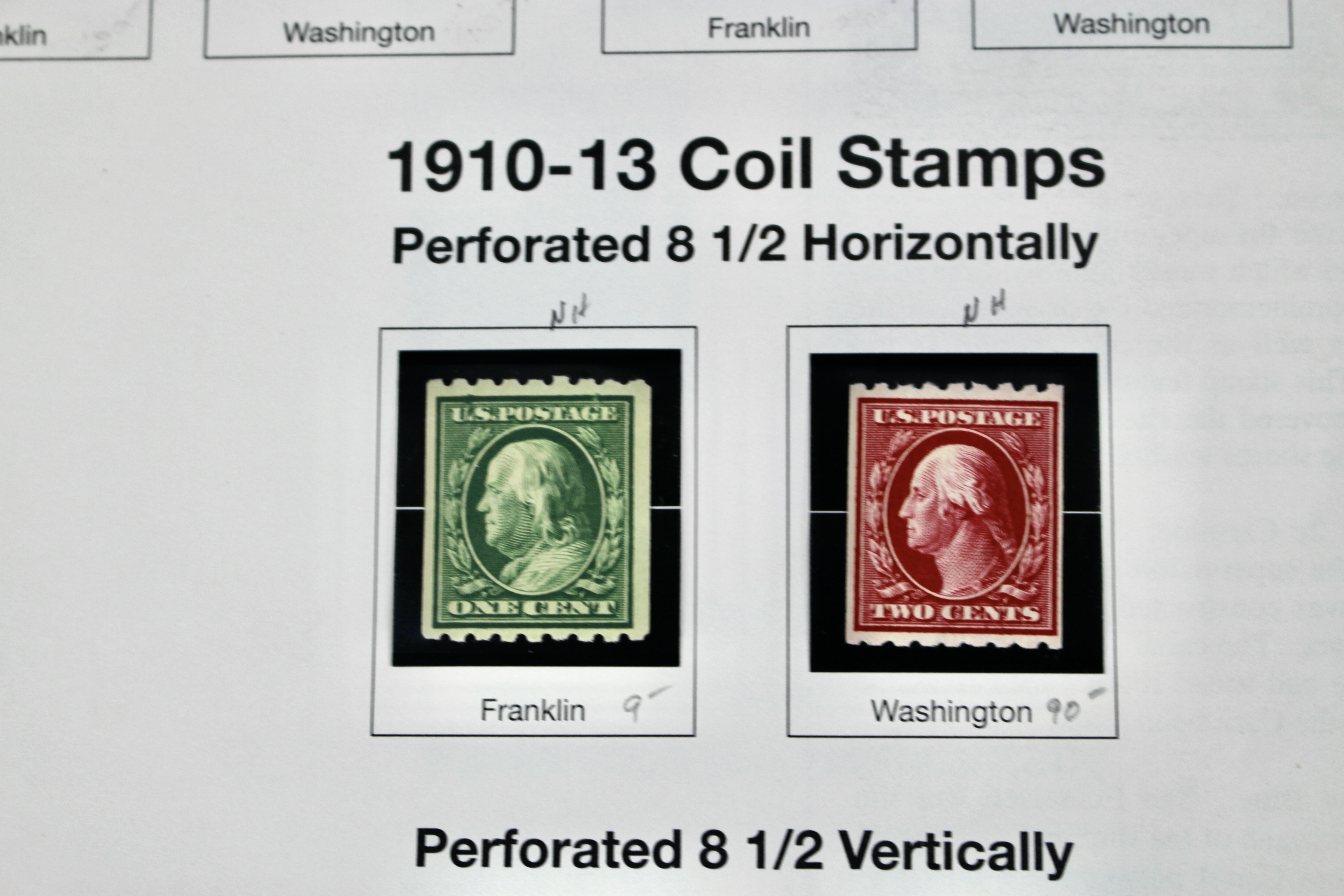 Mint Condition U.S. Postage Stamp Collection, 1908 to 1929