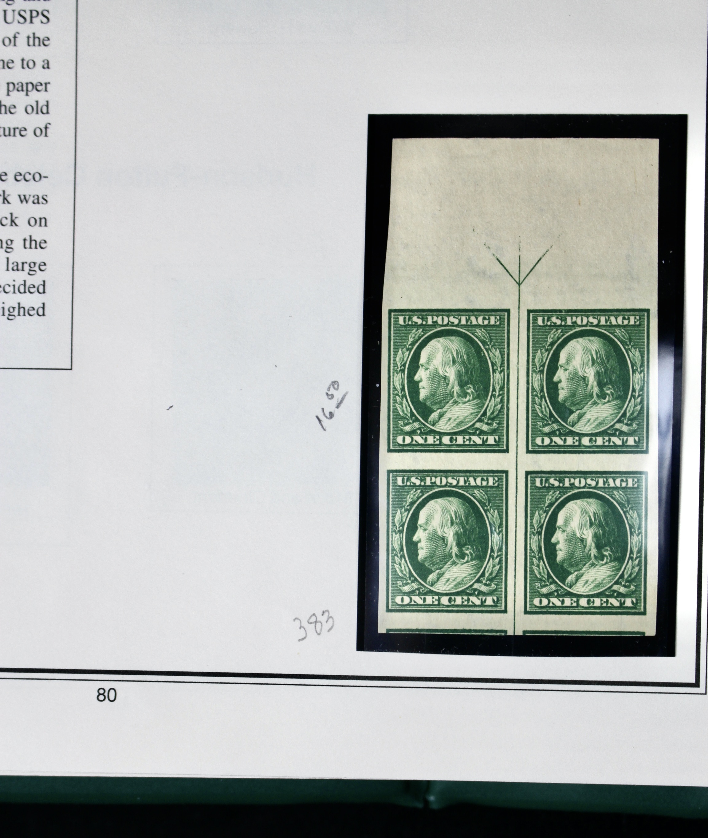 Mint Condition U.S. Postage Stamp Collection, 1908 to 1929