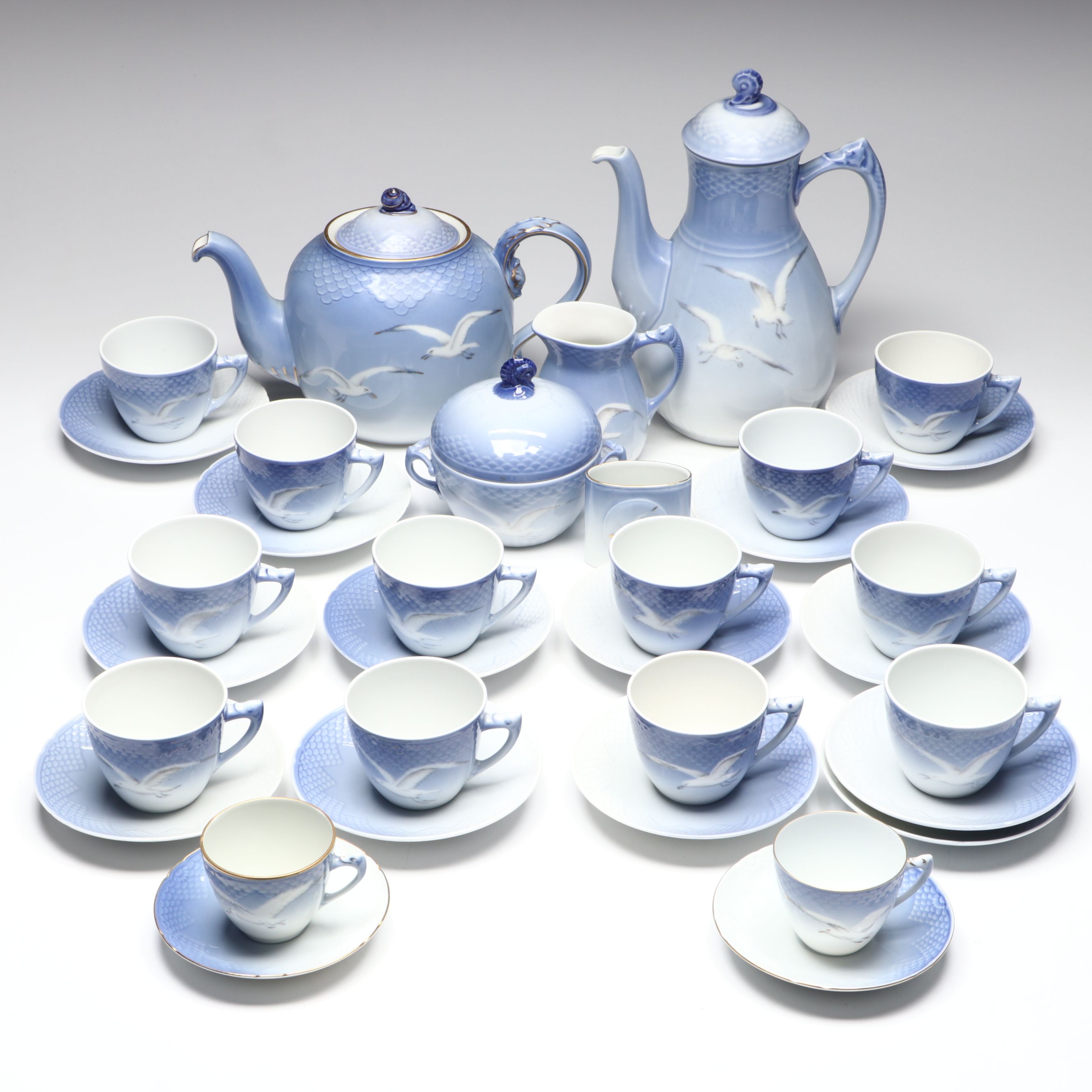 Bing & Grøndahl "Seagull" Porcelain Tea and Coffee Service
