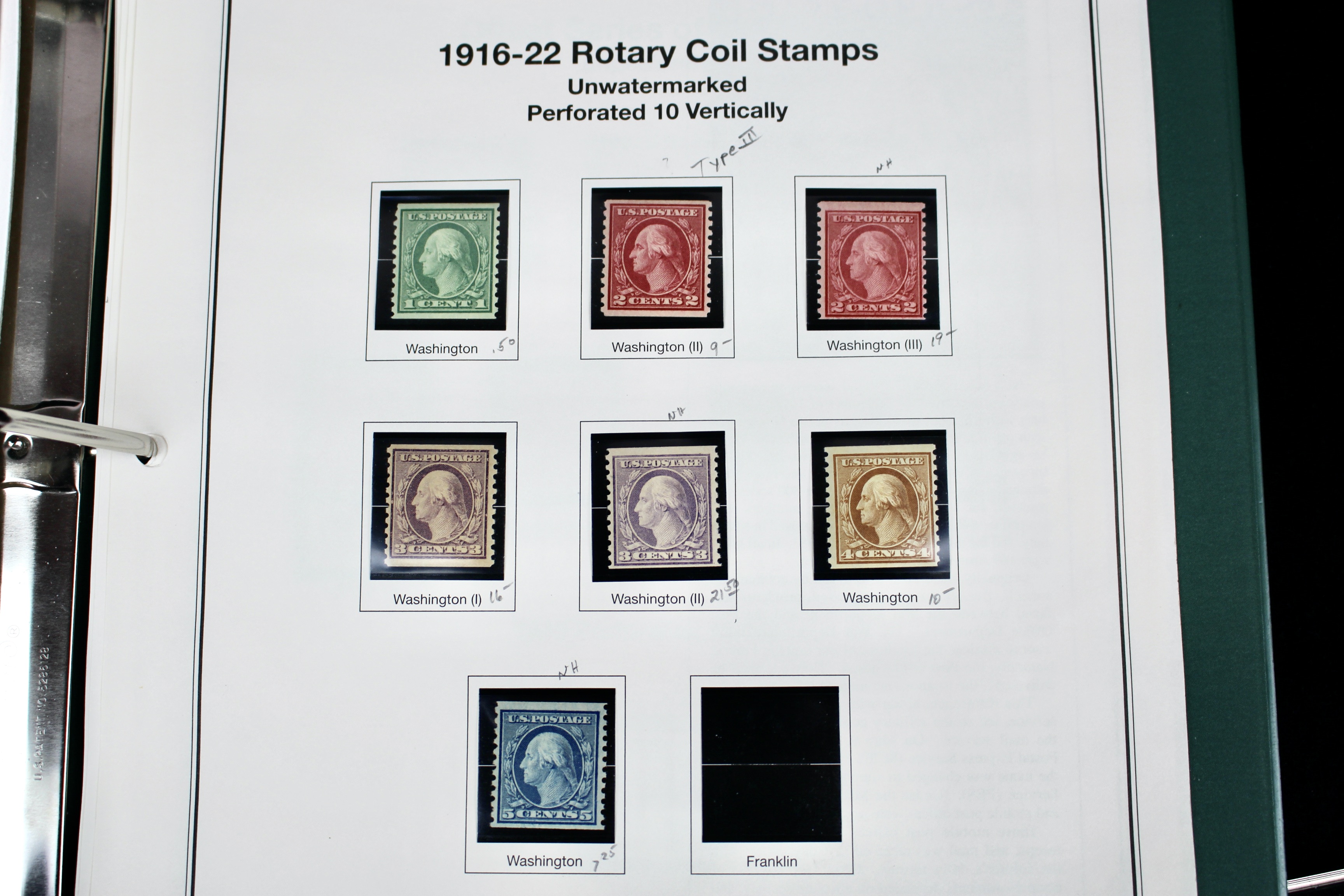 Mint Condition U.S. Postage Stamp Collection, 1908 to 1929