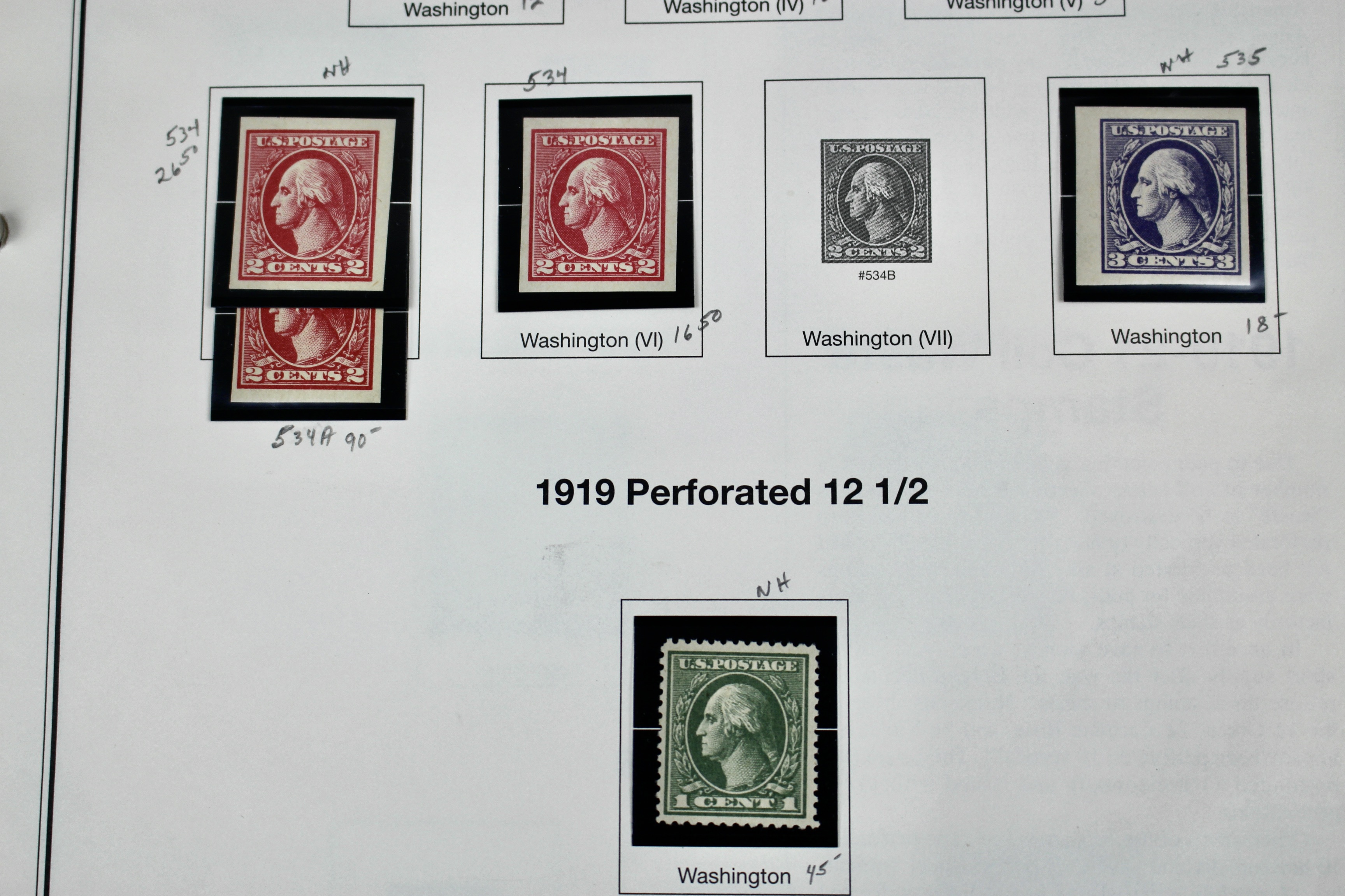 Mint Condition U.S. Postage Stamp Collection, 1908 to 1929