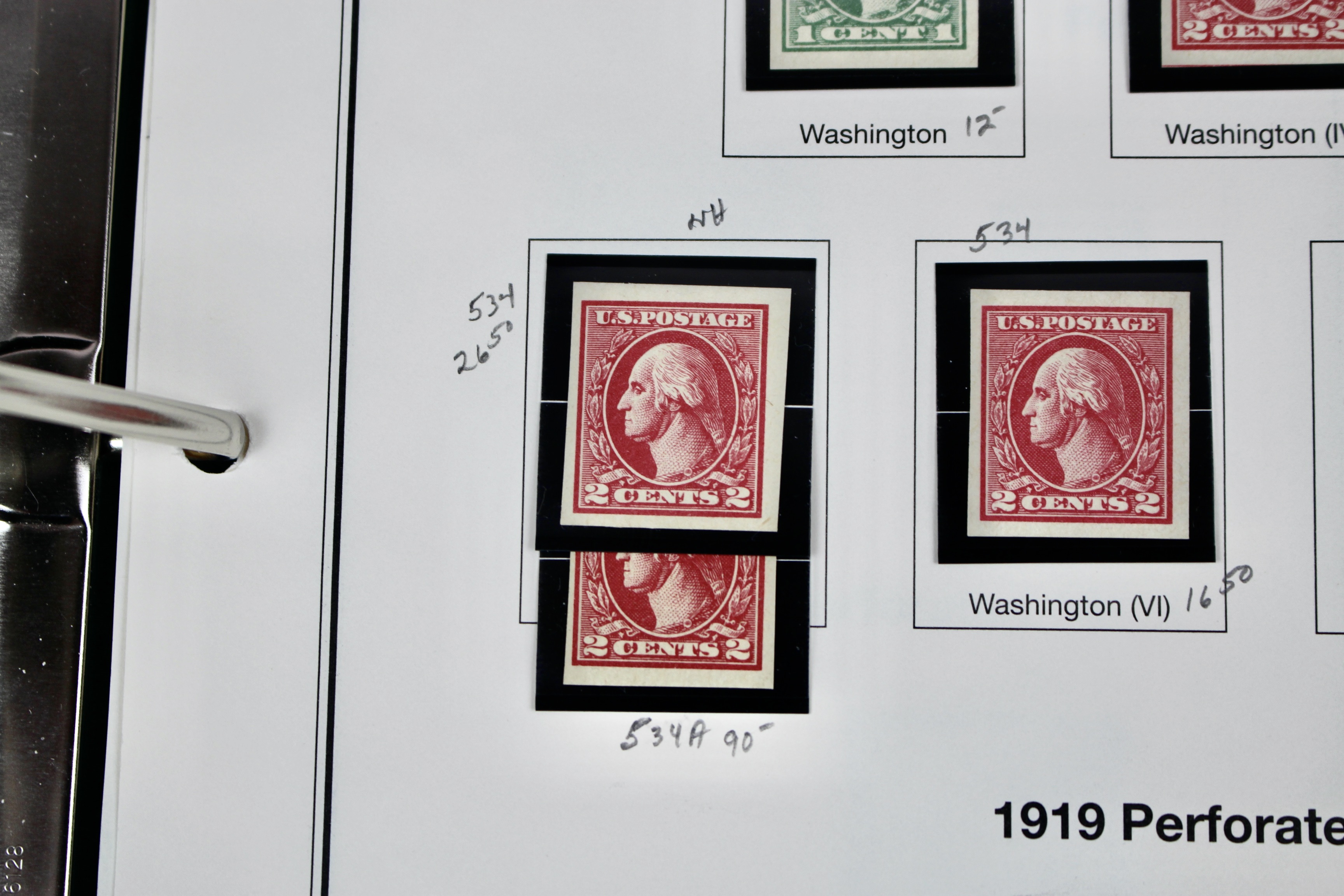 Mint Condition U.S. Postage Stamp Collection, 1908 to 1929