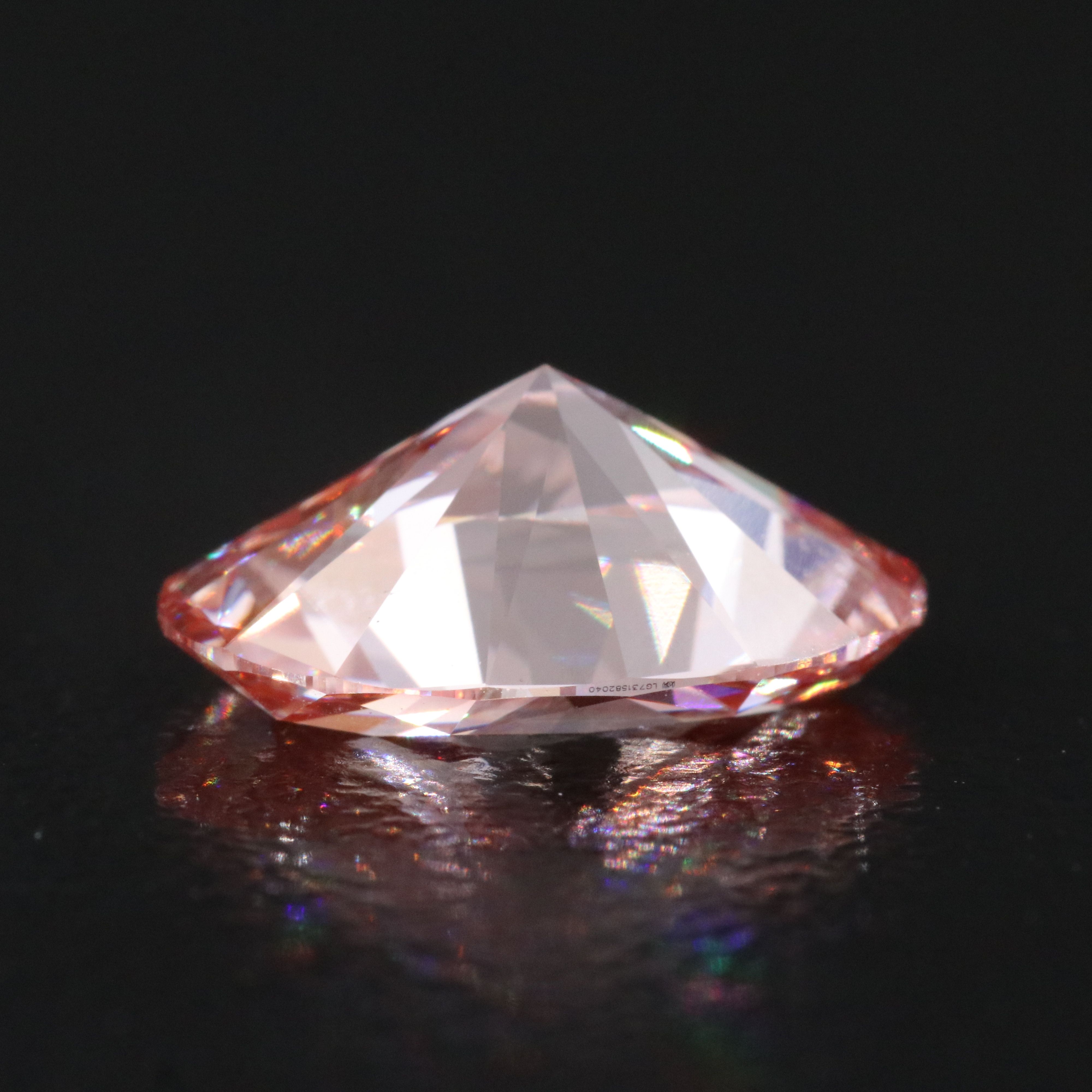 Loose 3.03 CT Lab Grown Fancy Vivid Pink Diamond with IGI Report