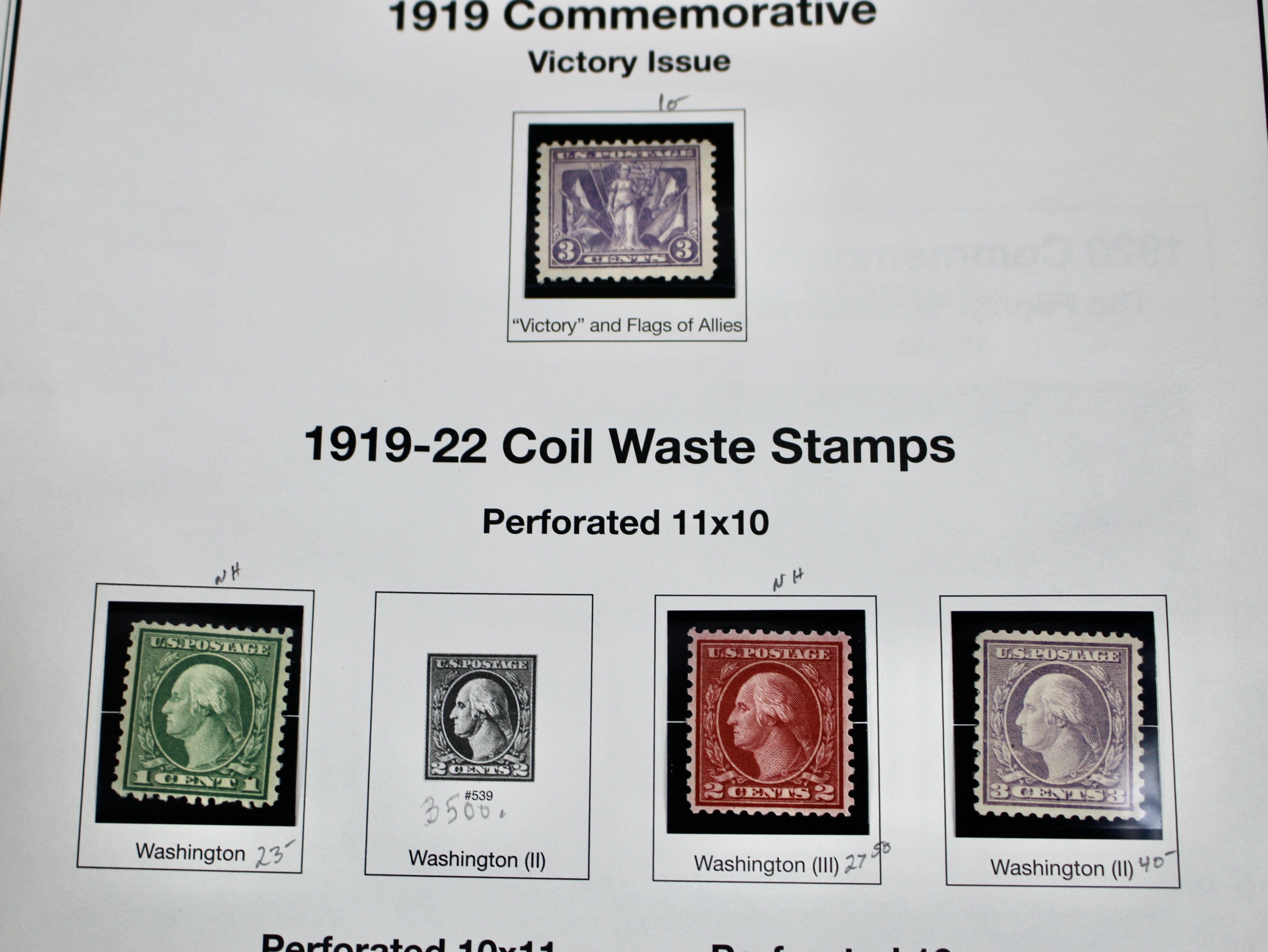 Mint Condition U.S. Postage Stamp Collection, 1908 to 1929