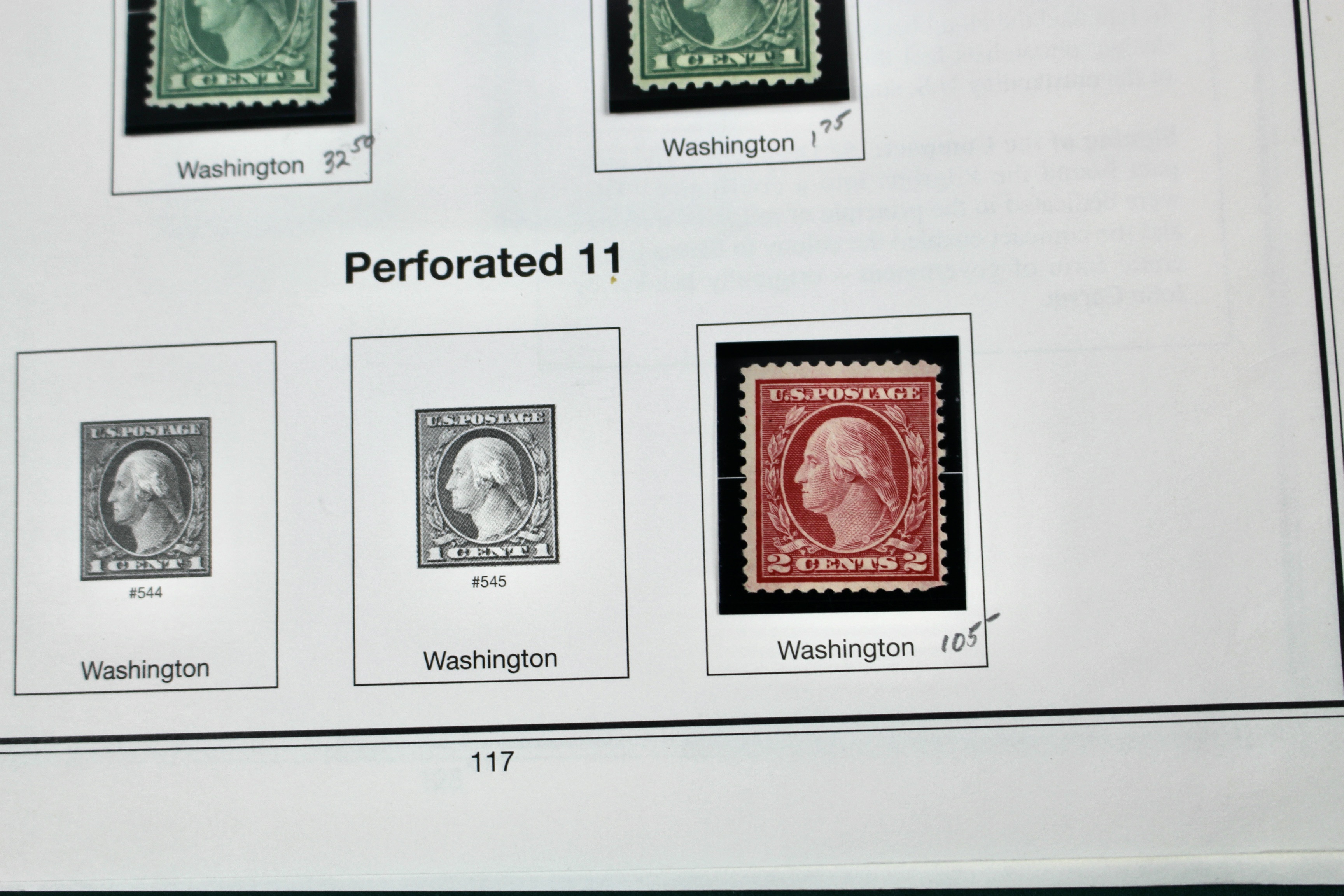 Mint Condition U.S. Postage Stamp Collection, 1908 to 1929