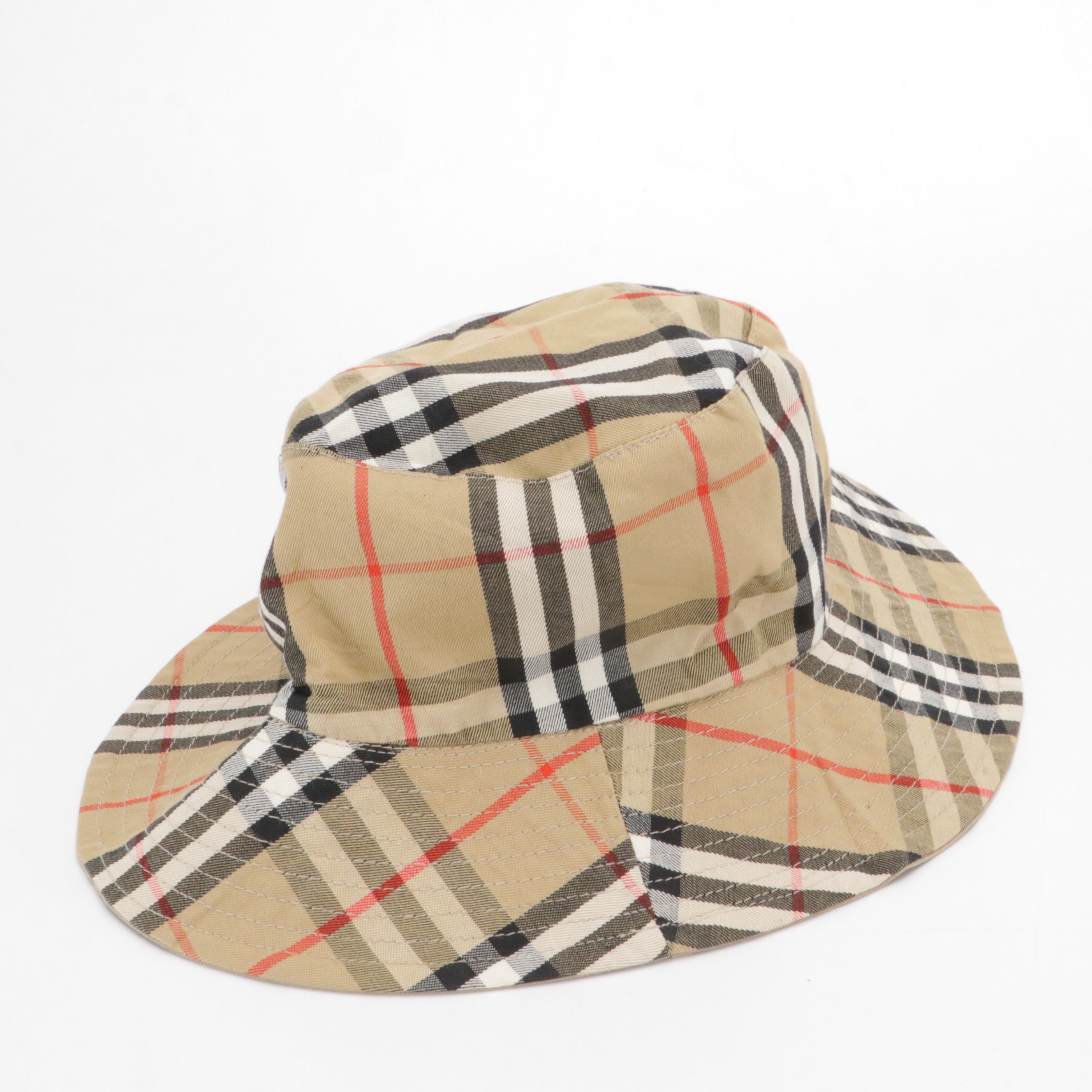 Burberrys Lambswool Fringe Scarf and Burberry Reversible Bucket Hat
