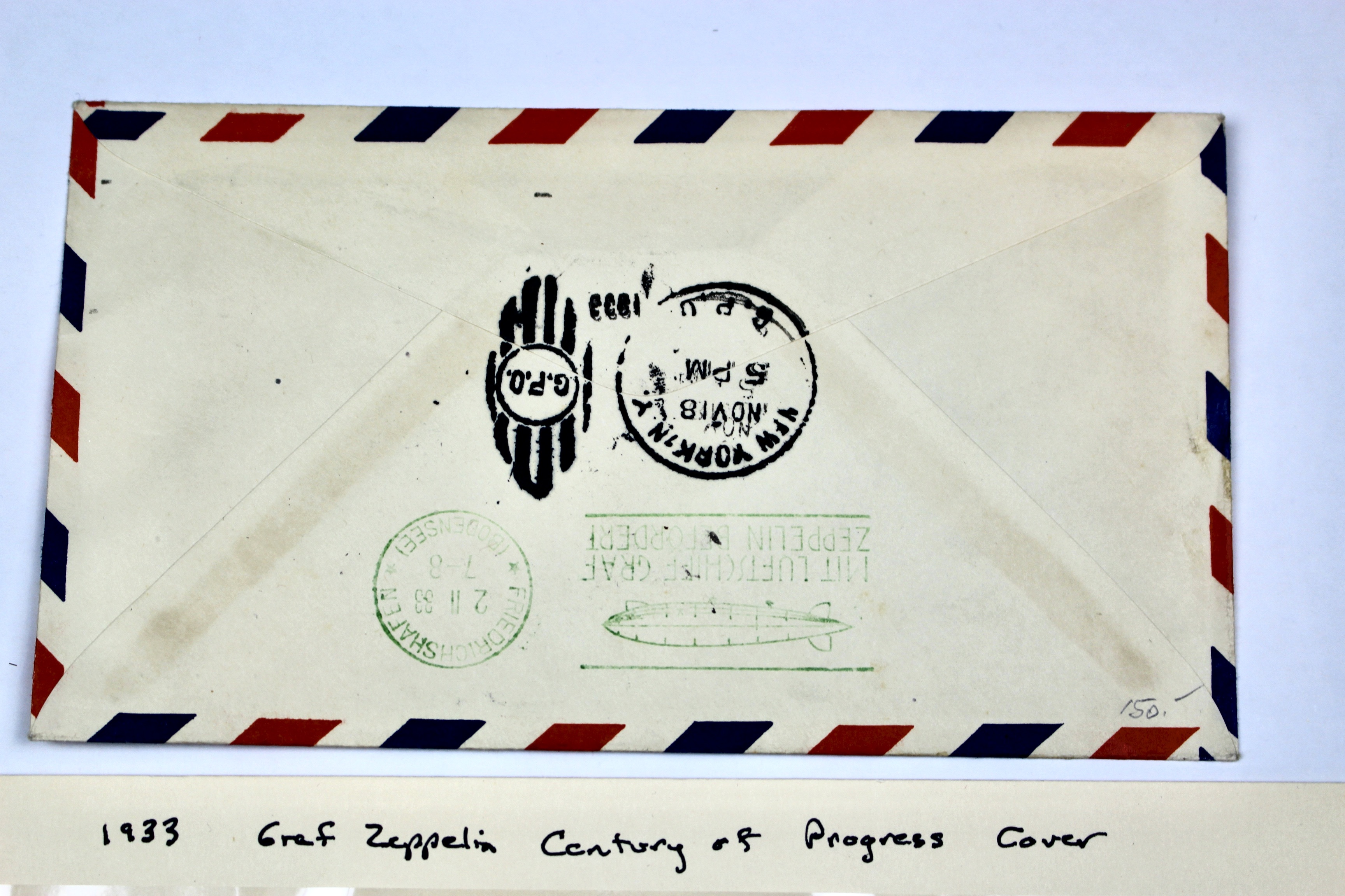 1933 Graf Zeppelin "Century of Progress" Postal Cover, with Scott C18