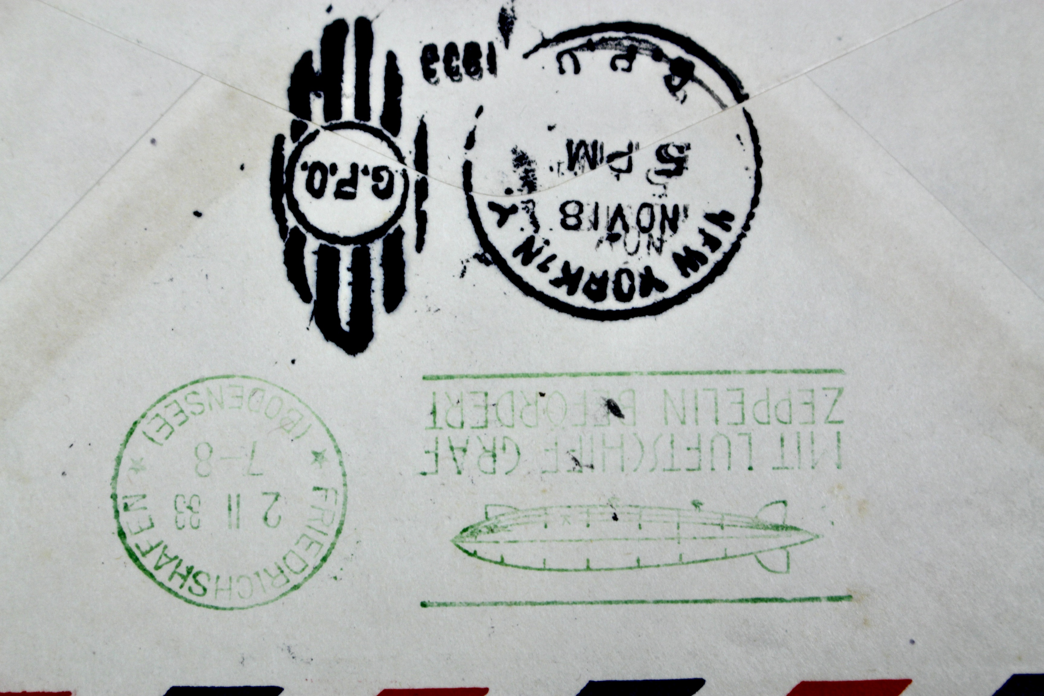 1933 Graf Zeppelin "Century of Progress" Postal Cover, with Scott C18