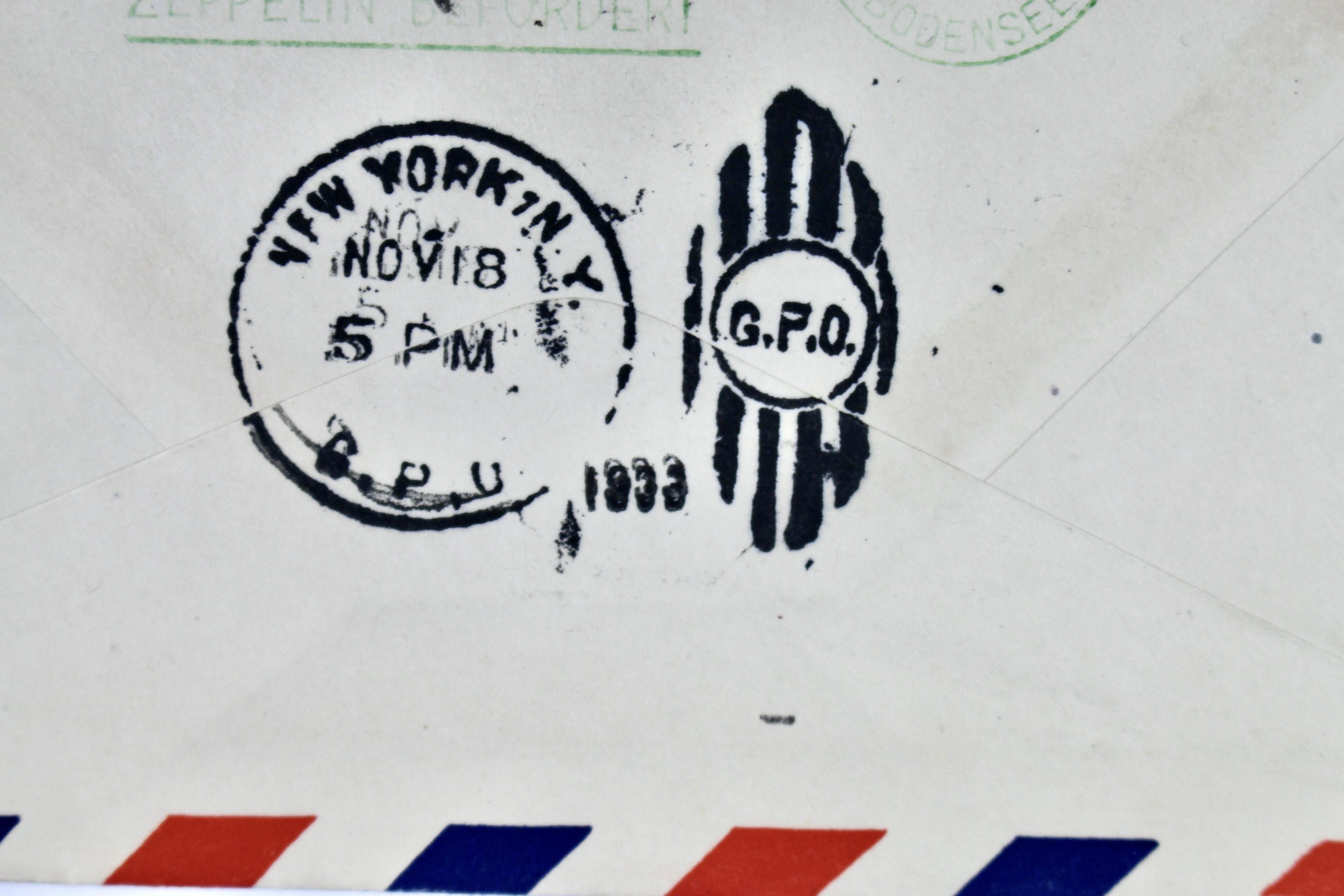 1933 Graf Zeppelin "Century of Progress" Postal Cover, with Scott C18