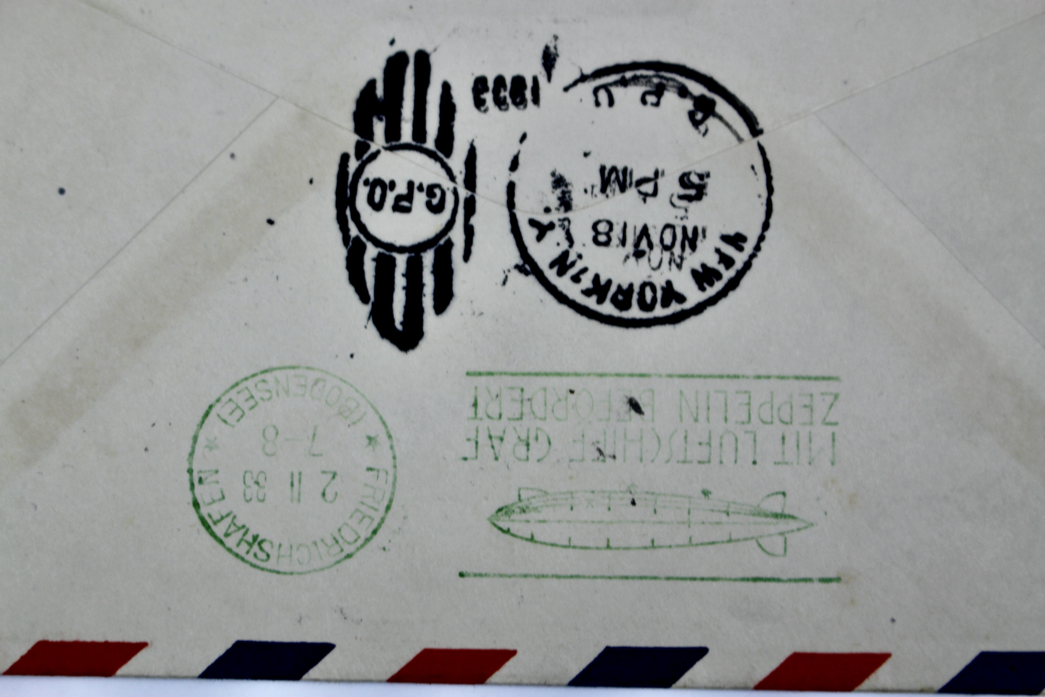 1933 Graf Zeppelin "Century of Progress" Postal Cover, with Scott C18