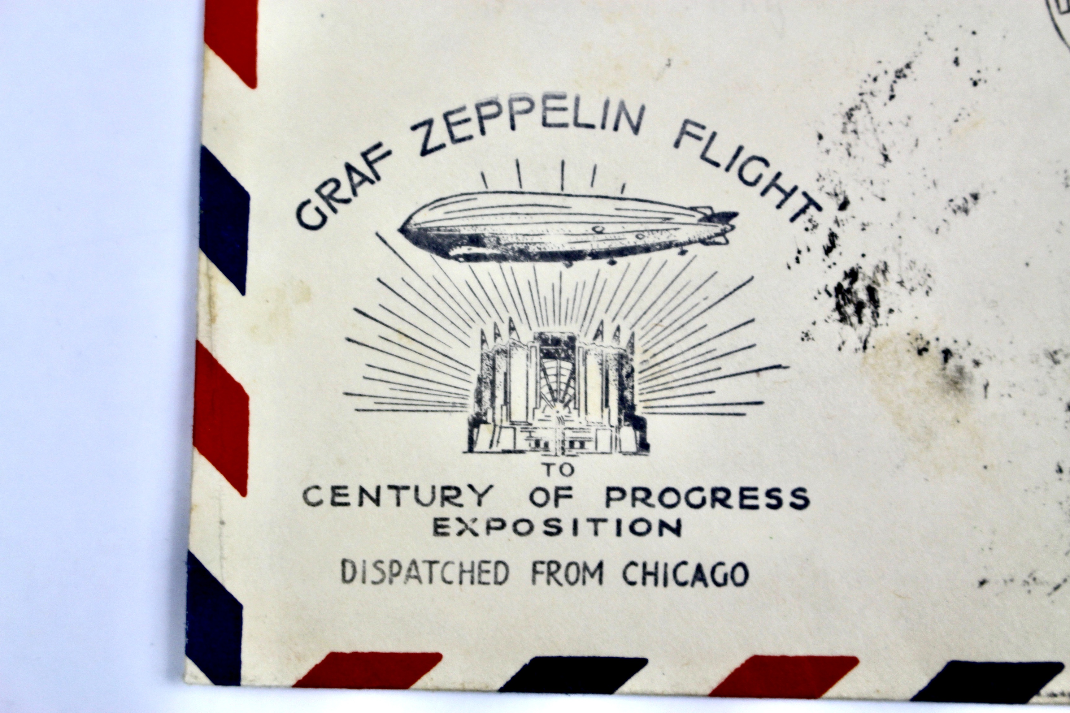 1933 Graf Zeppelin "Century of Progress" Postal Cover, with Scott C18