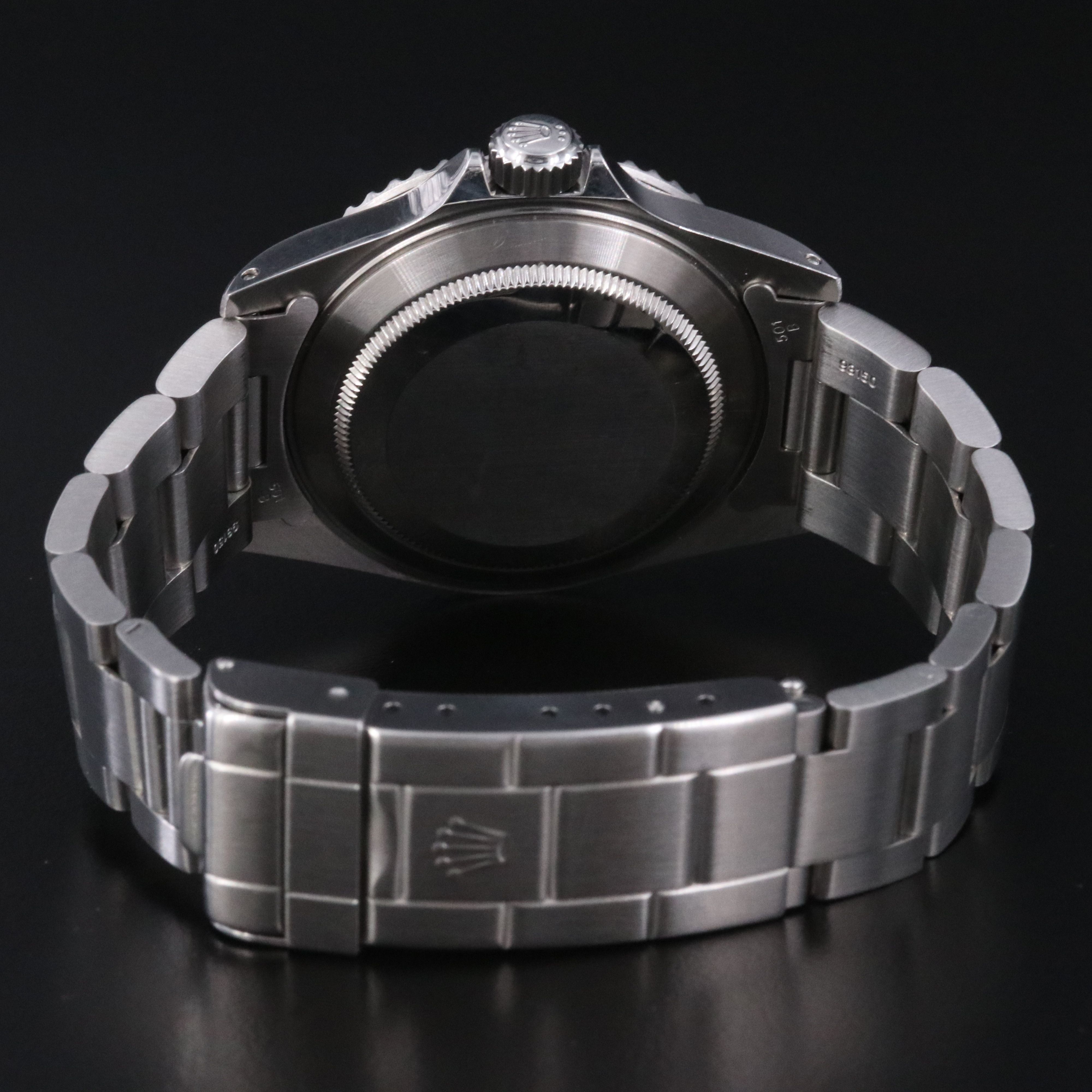 1991 Rolex Submariner St. Steel Black Dial Oyster Bracelet Watch Ref. 14060