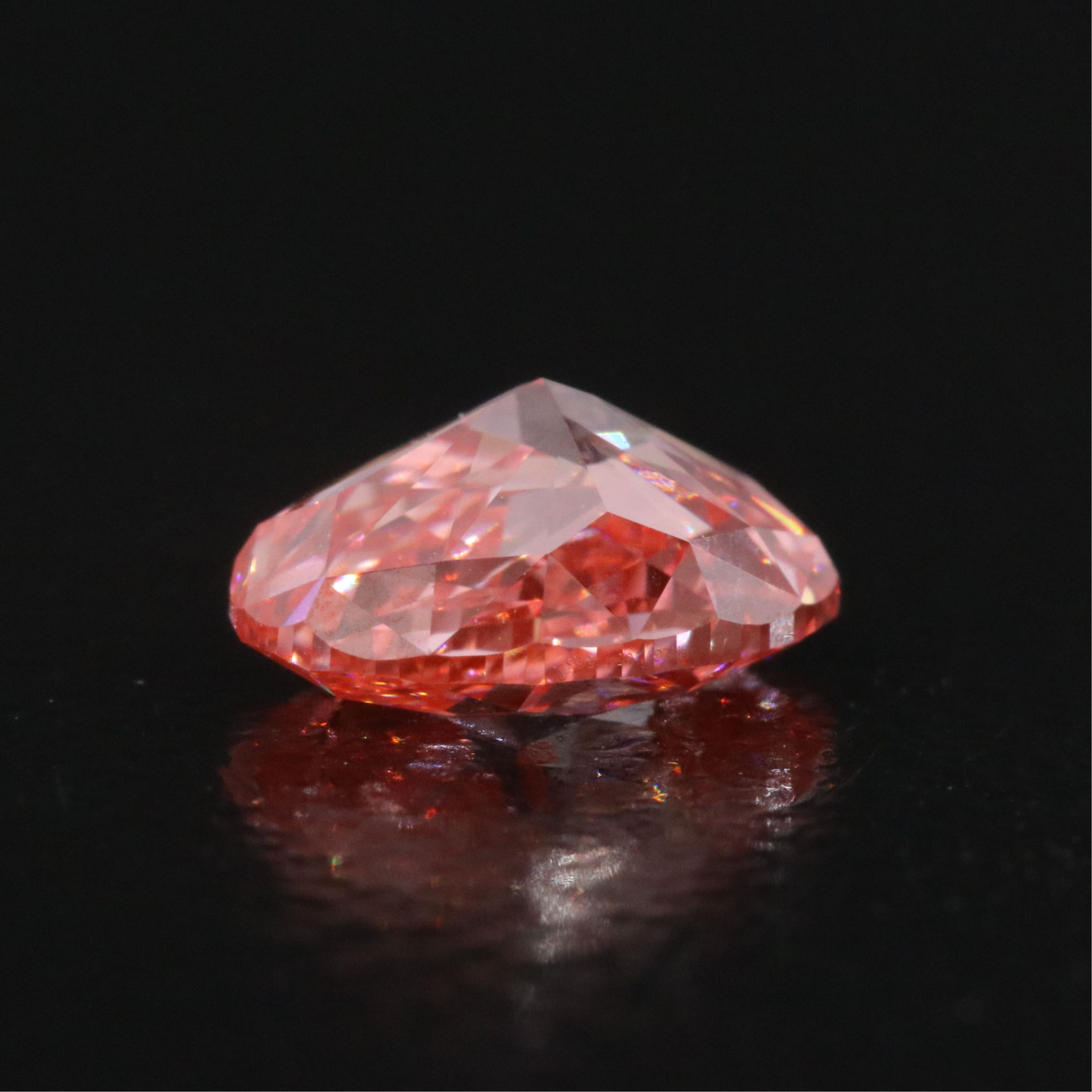Loose 1.08 CT Lab Grown Fancy Vivid Pink Diamond with IGI Report