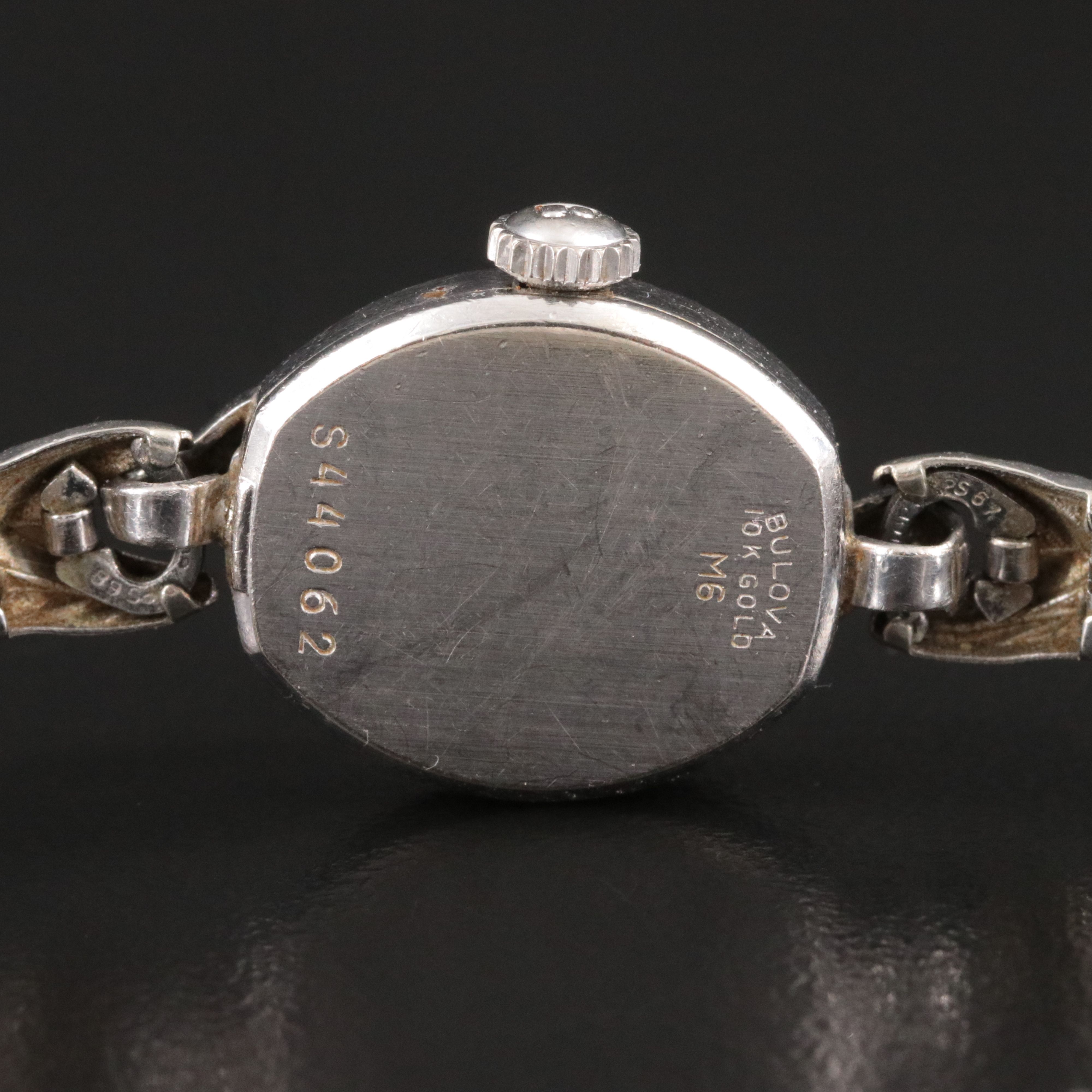 Vintage  Bulova 10K Tear Drop Dress Watch