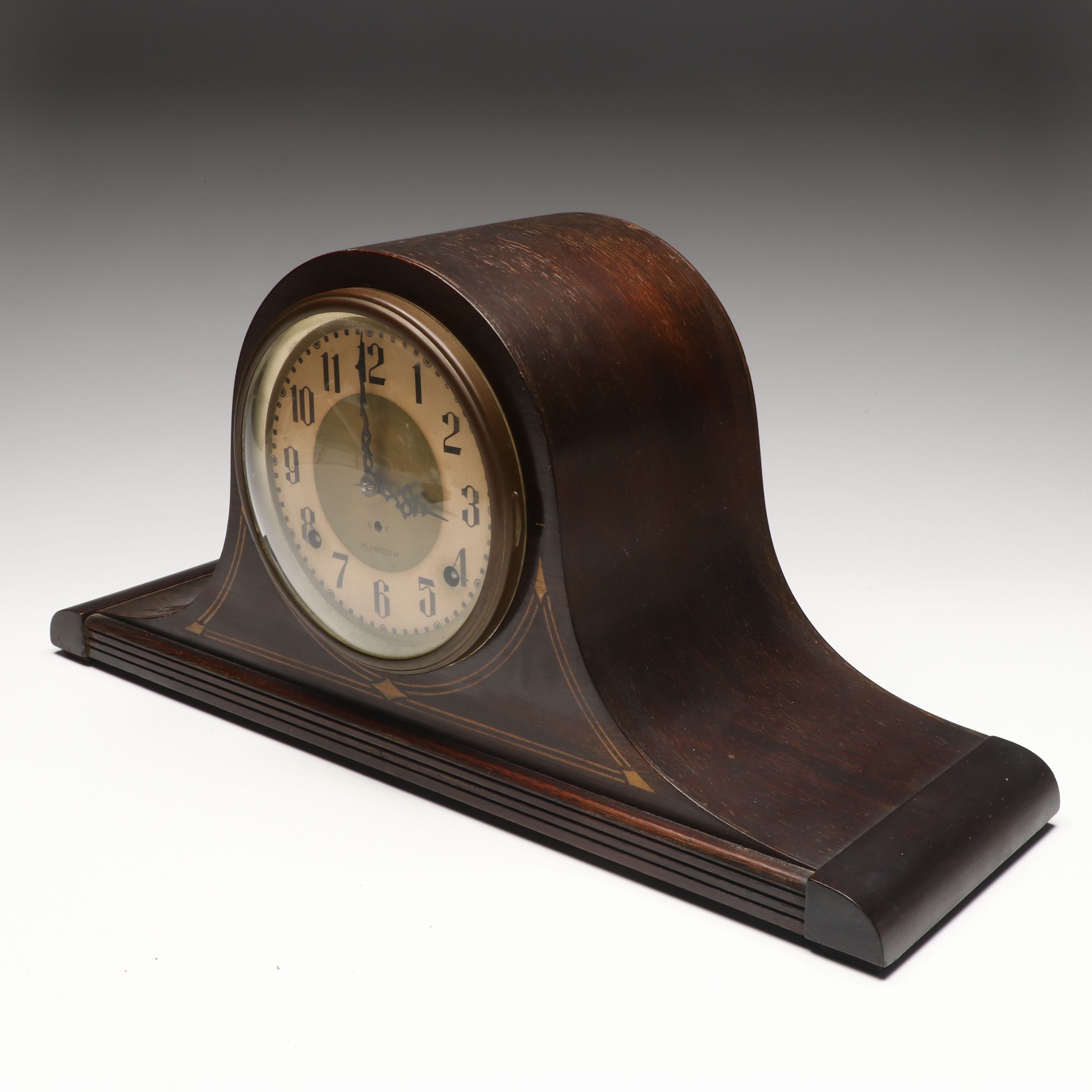 Plymouth Wooden Mantel Clock