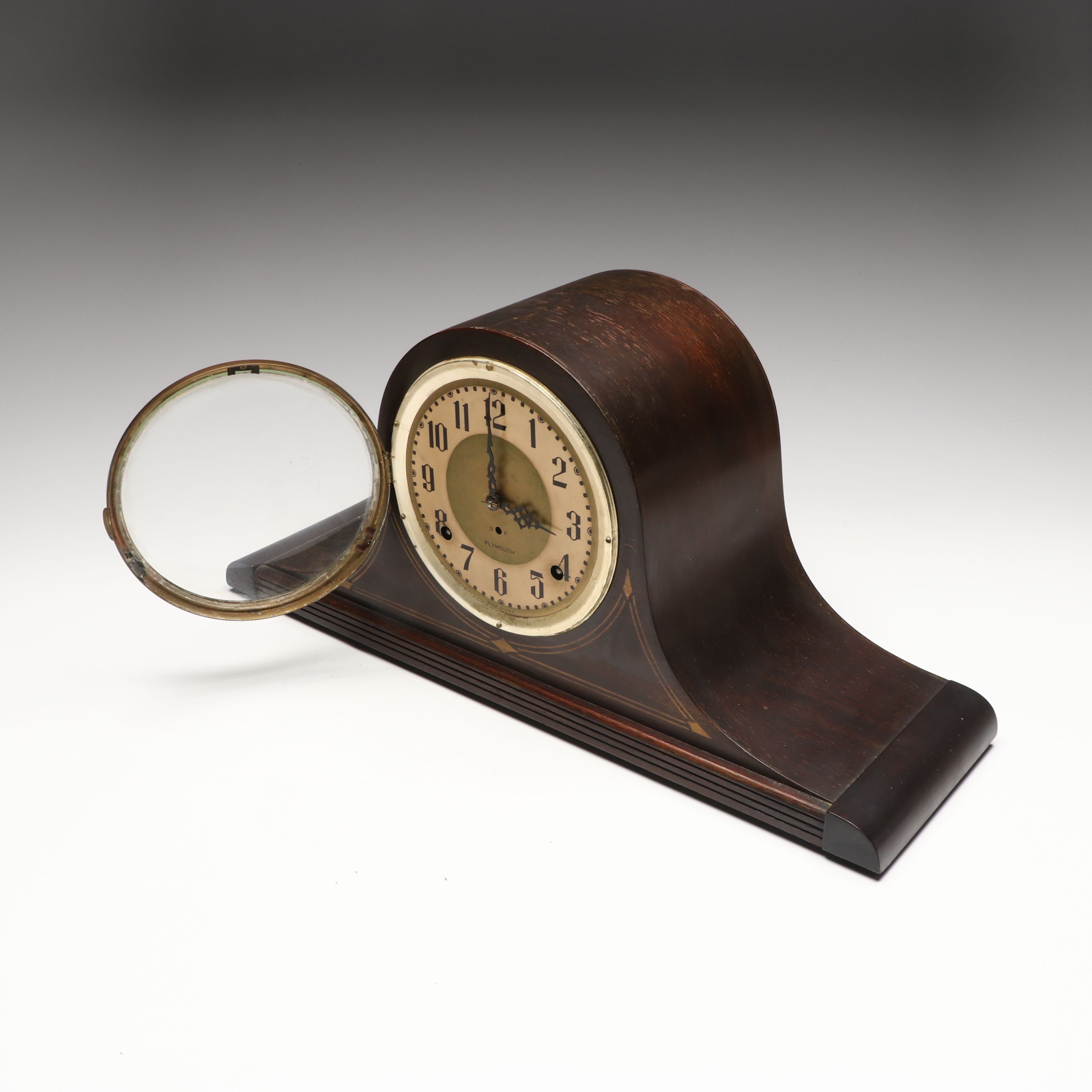 Plymouth Wooden Mantel Clock