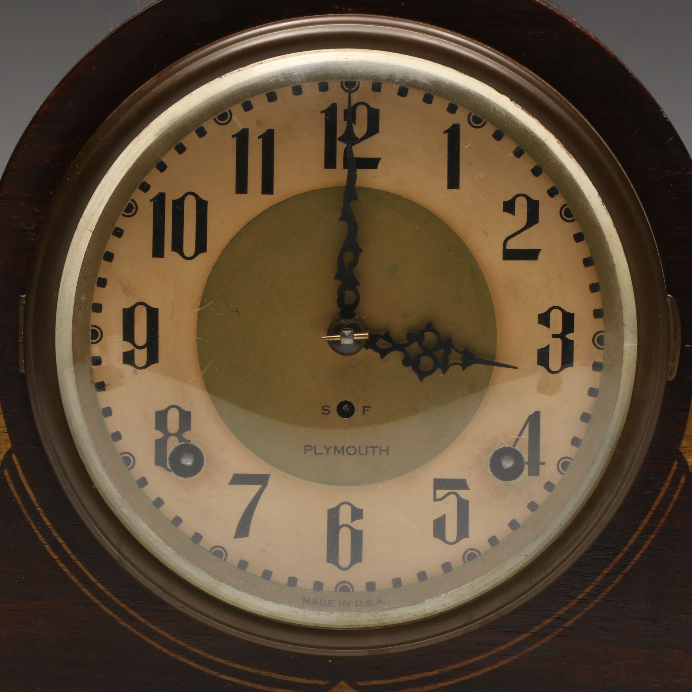 Plymouth Wooden Mantel Clock