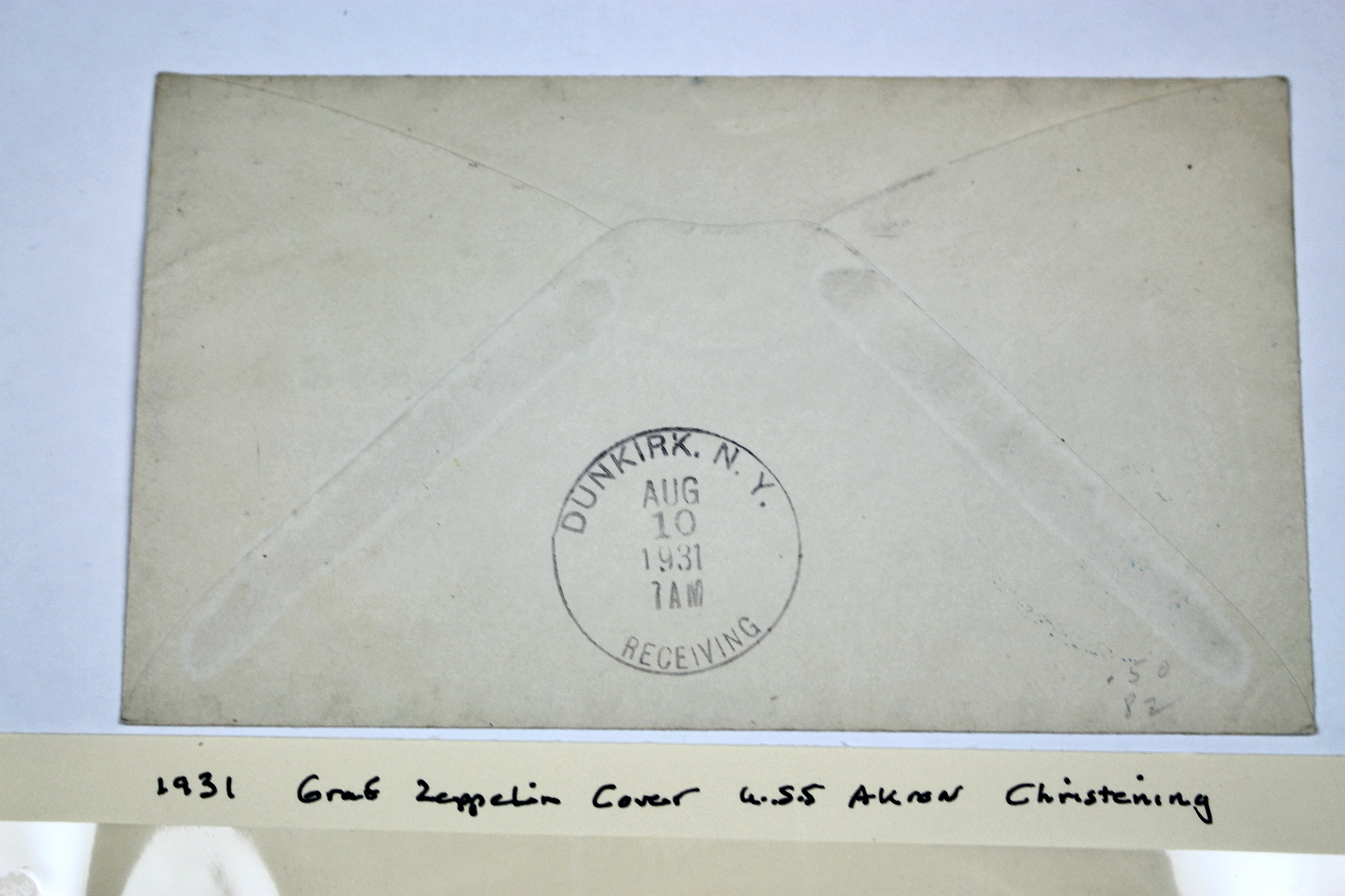 1931 Graf Zeppelin Postal Cover, USS Akron Christening