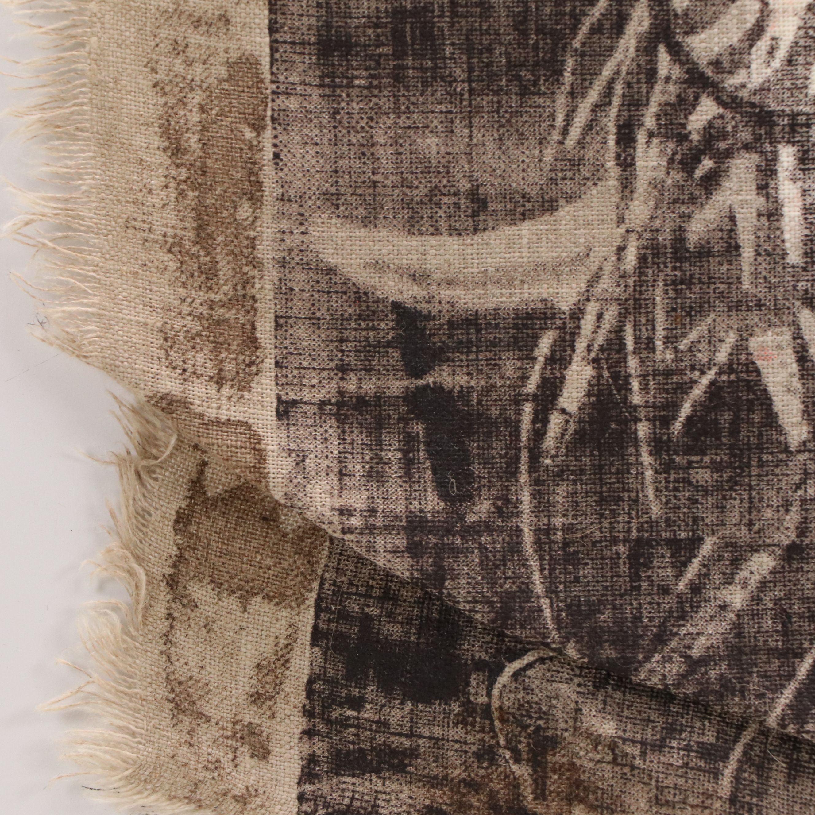 Eric Ajama Embellished Screenprinted Portraits on Canvas