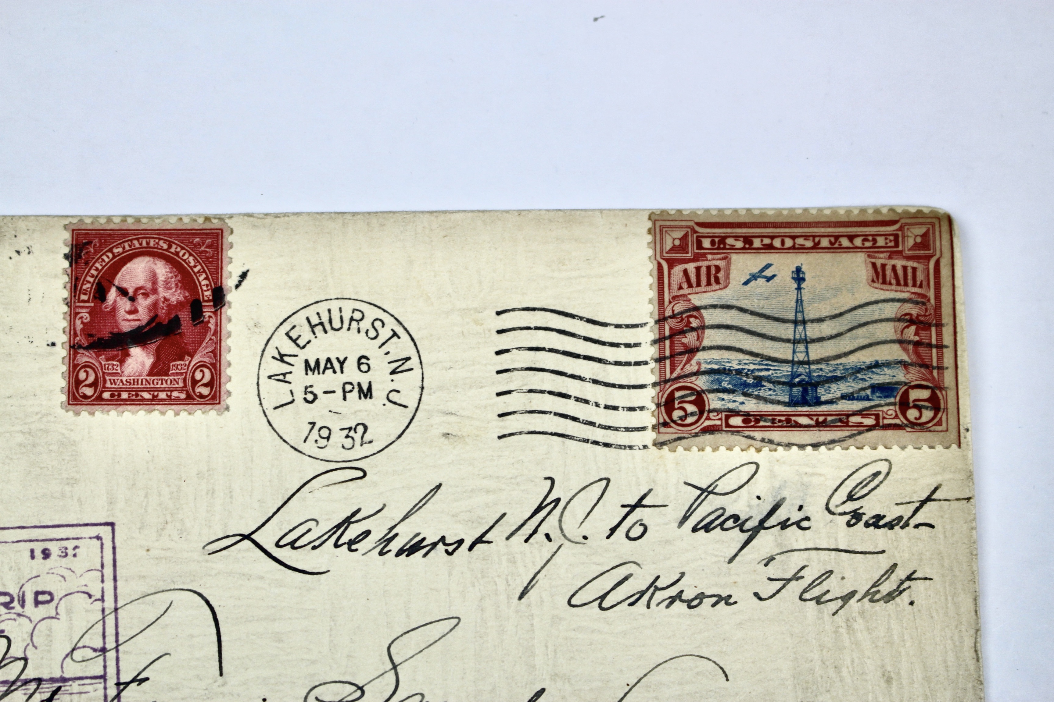 1932 USS Akron Graf Zeppelin Postal Cover