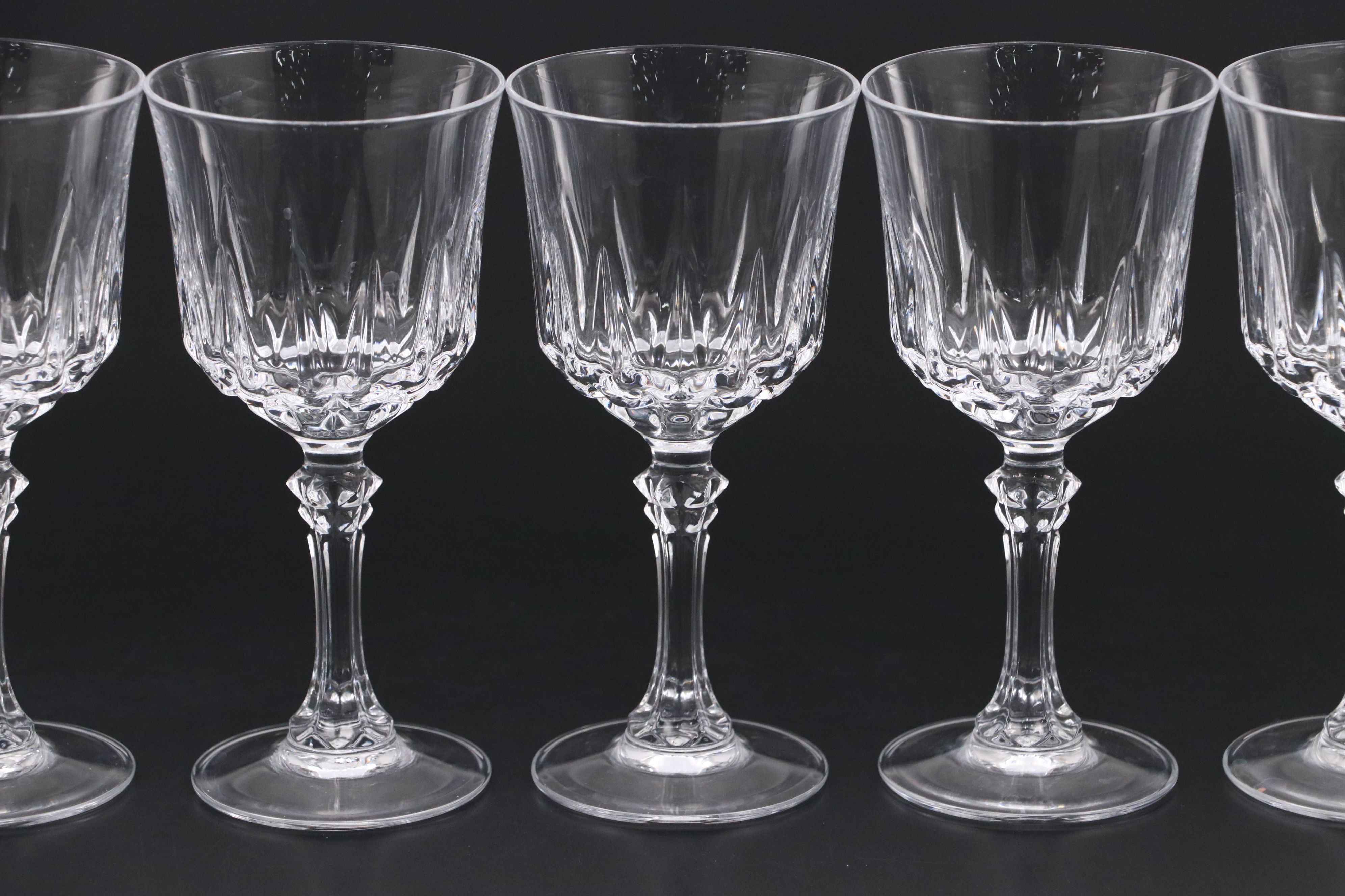 Cristal d'Arques-Durand "Avignon" Crystal Wine Glasses, 1983–2006