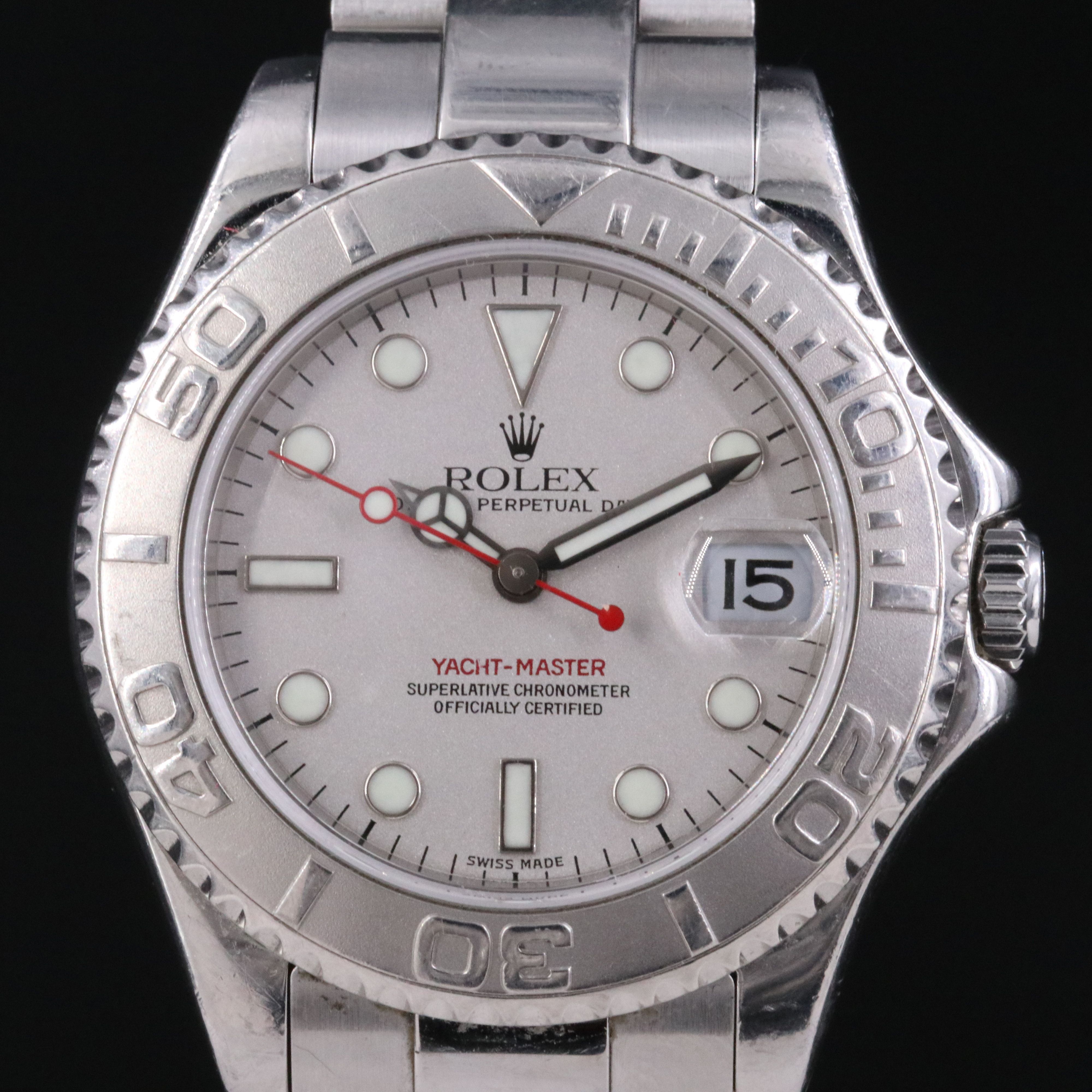 1999 Rolex Yacht - Master Rolesium (Steel & Platinum) 35MM Ref.168622 Watch