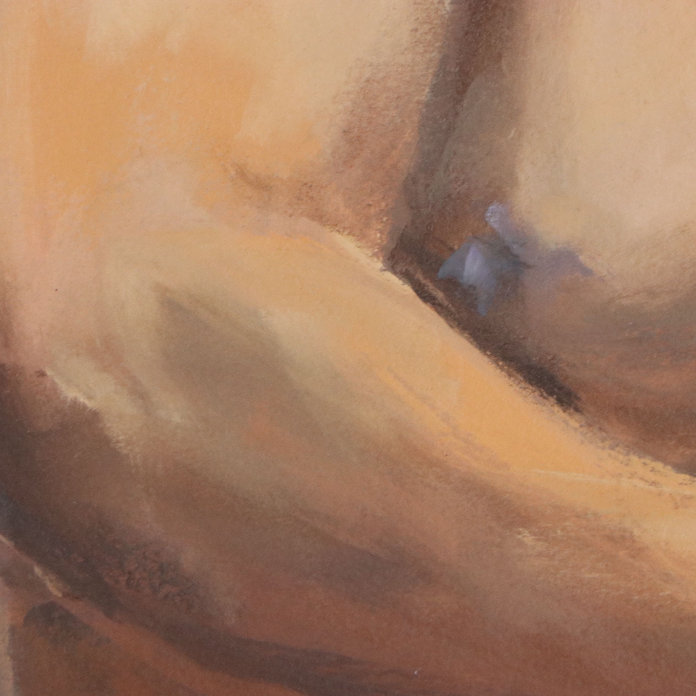 Larry Griggs Oil Painting of Male Nude, 21st Century
