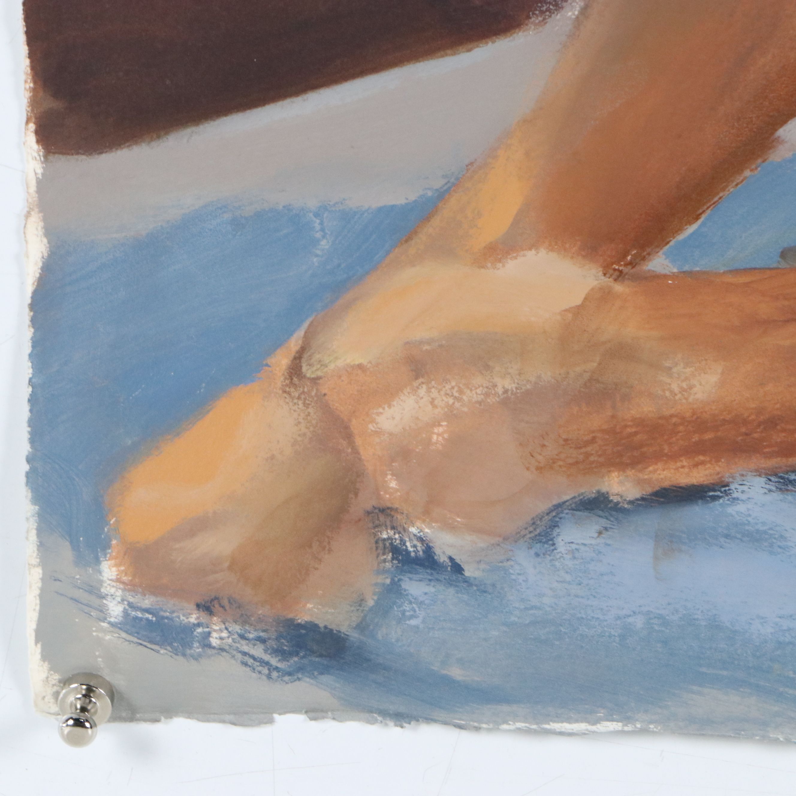 Larry Griggs Oil Painting of Male Nude, 21st Century