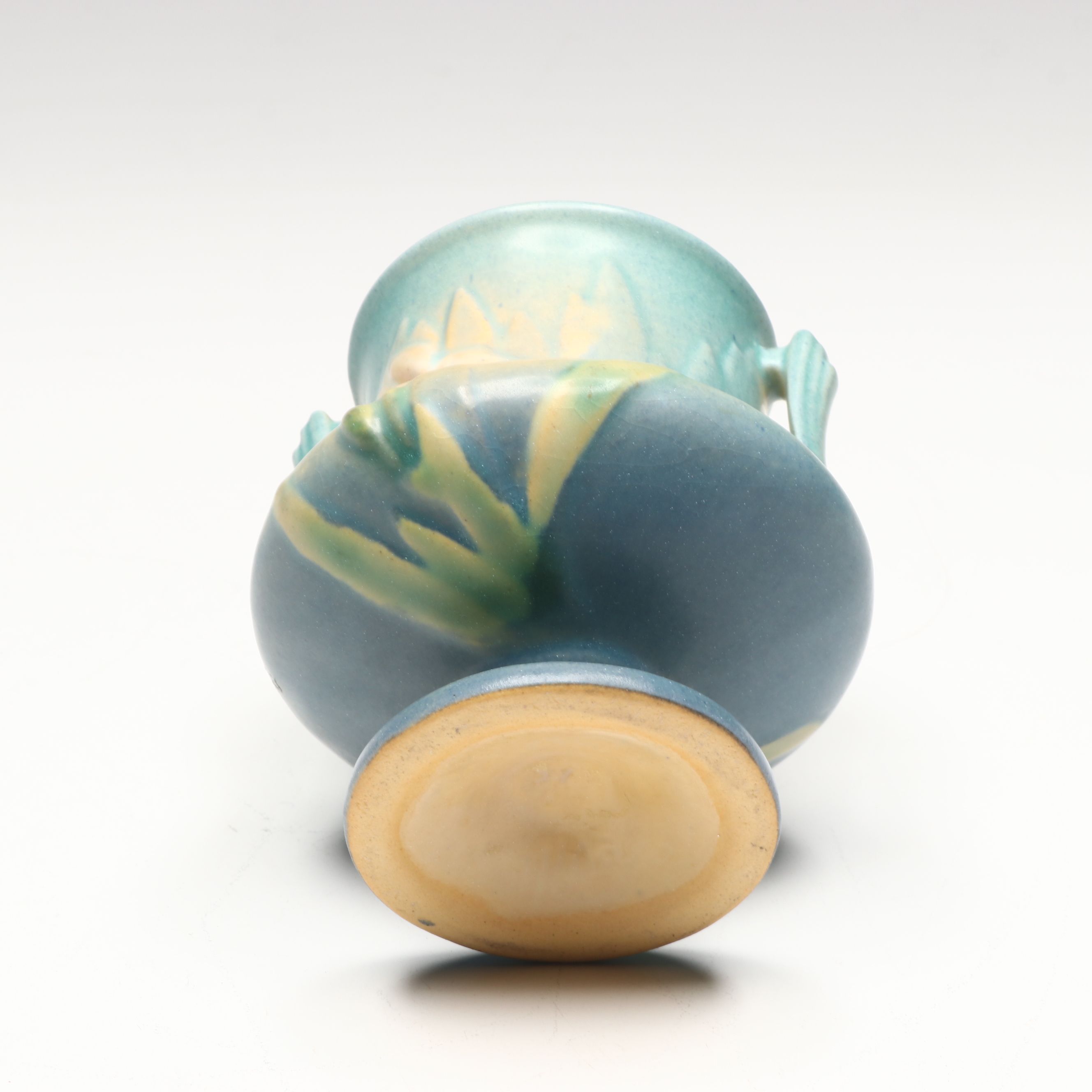 Roseville Pottery "Snowberry," "Florentine," and "Iris" Vases, Mid-20th Century