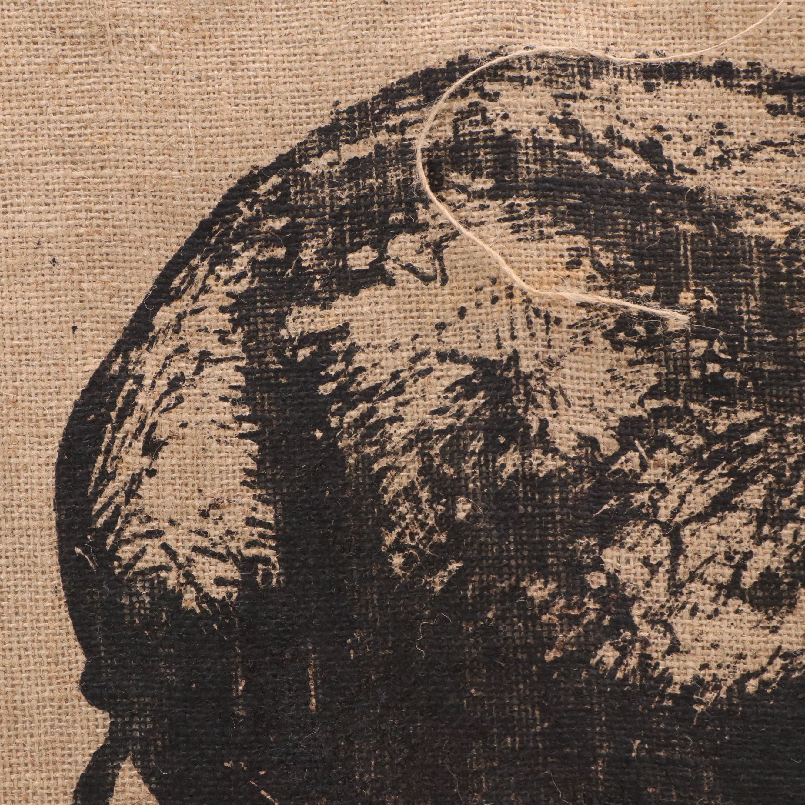 Eric Ajama Embellished Screenprint of Warthog