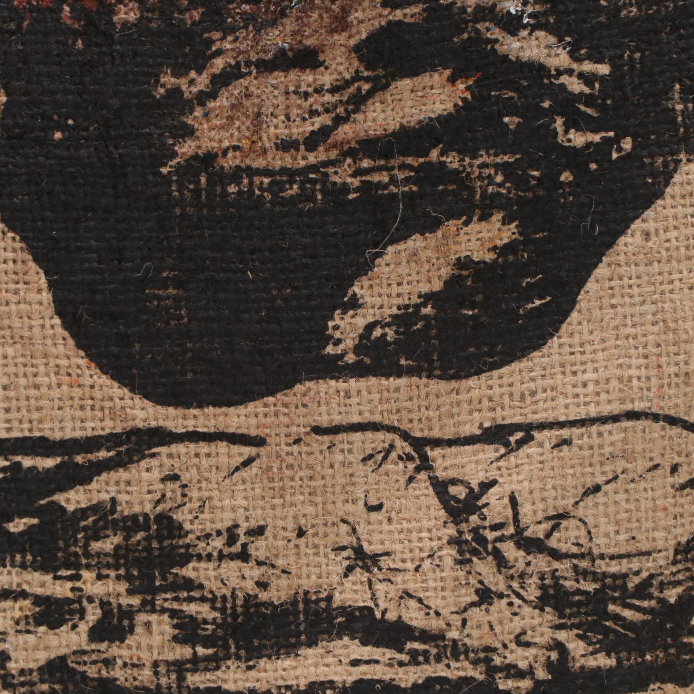 Eric Ajama Embellished Screenprint of Warthog