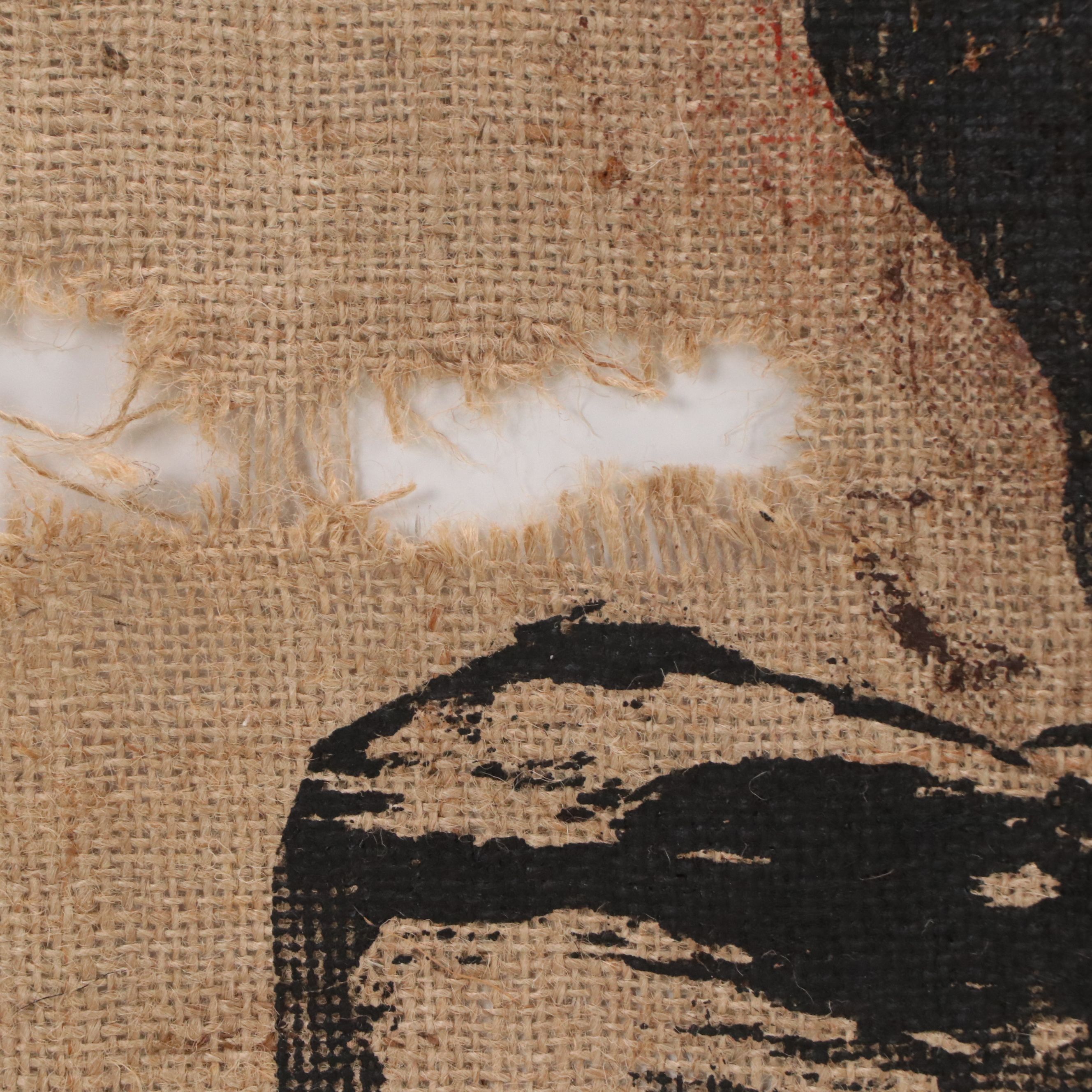 Eric Ajama Embellished Screenprint of Warthog