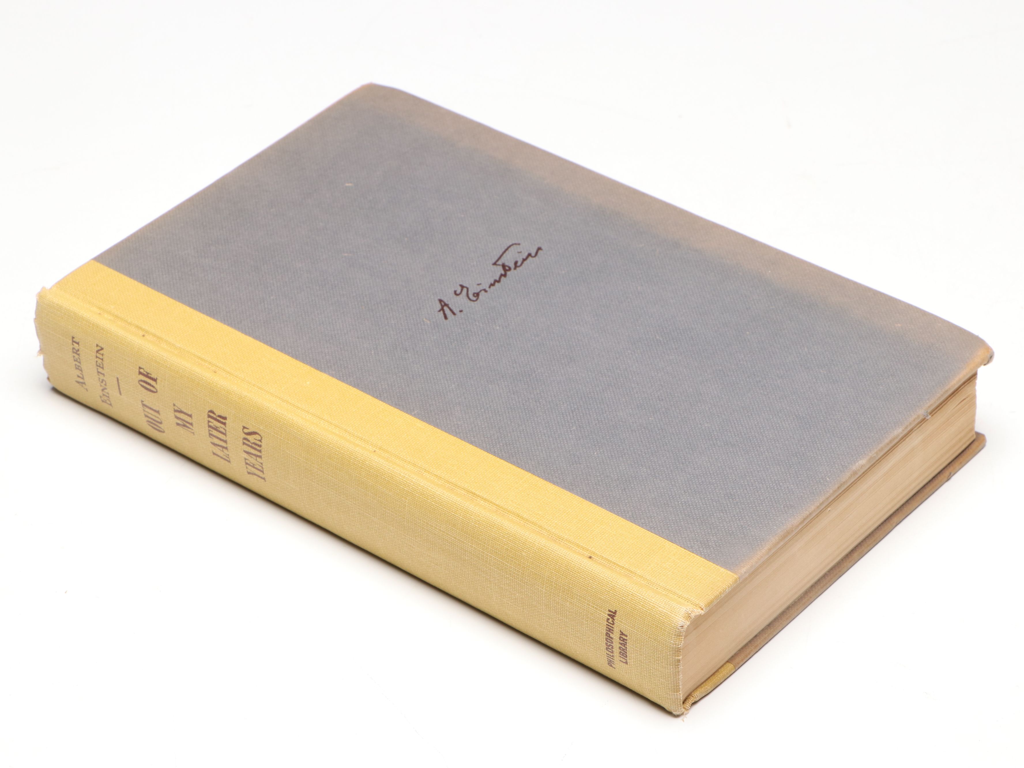 "Out of My Later Years" by Albert Einstein, circa 1950