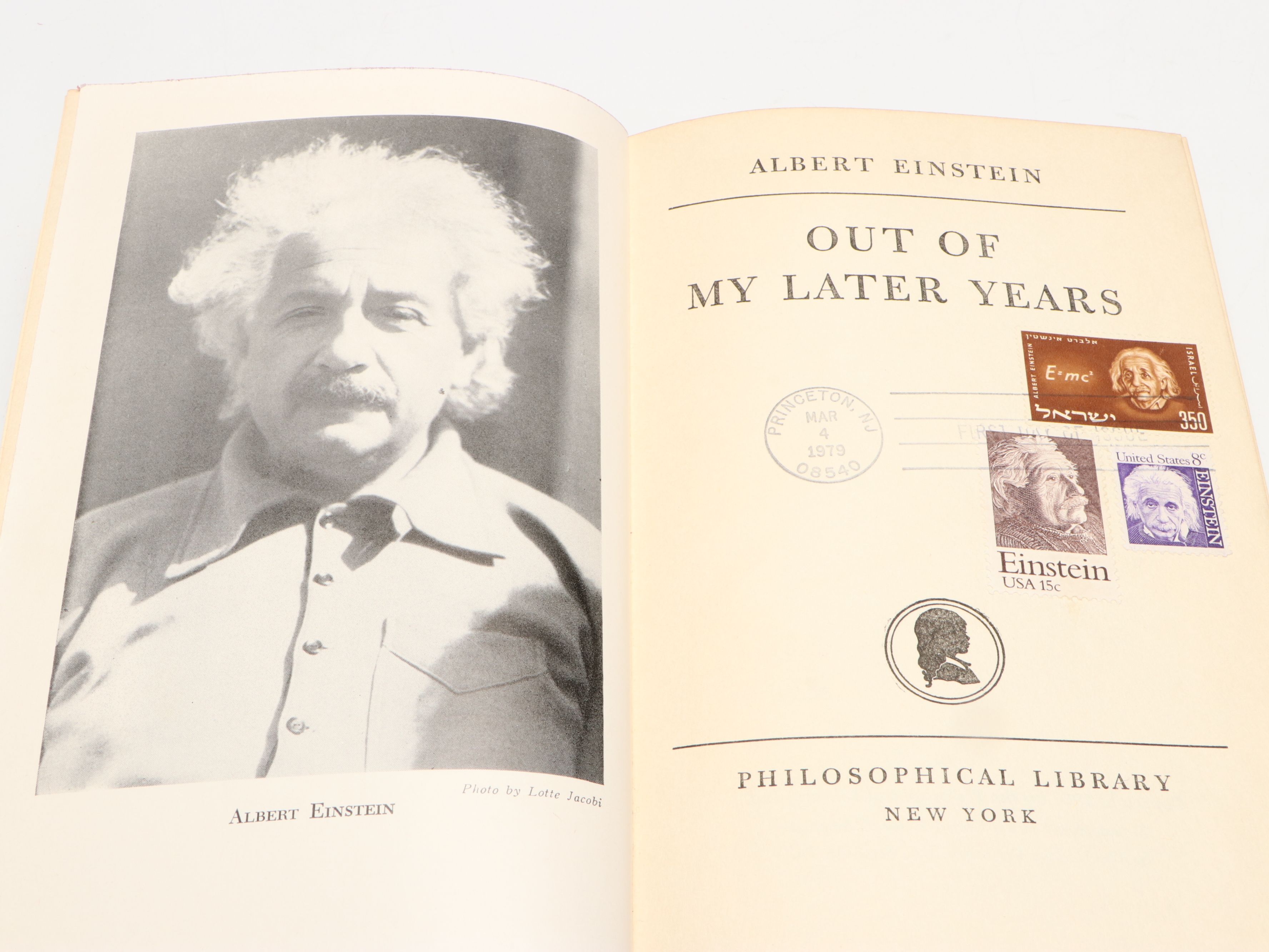 "Out of My Later Years" by Albert Einstein, circa 1950