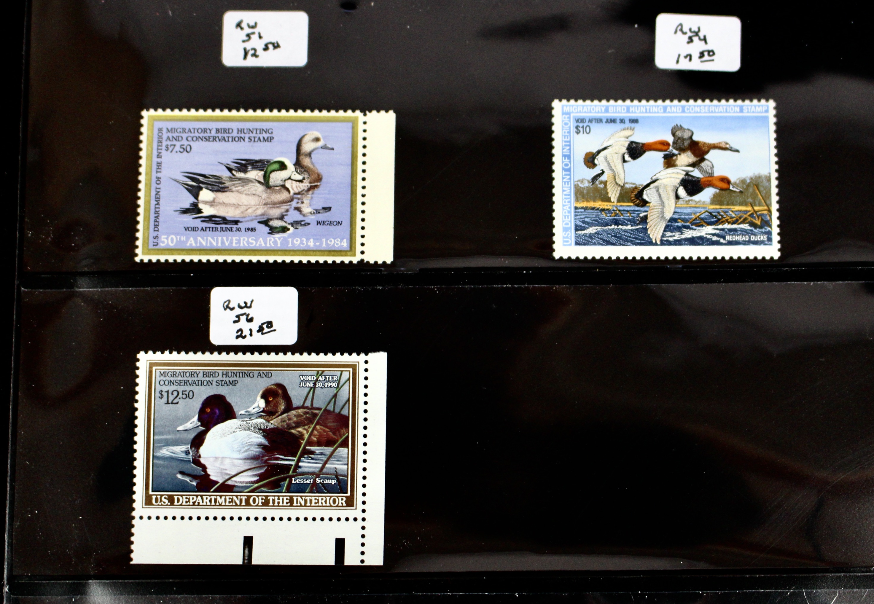 Eleven Different MNH U.S. Duck Stamps