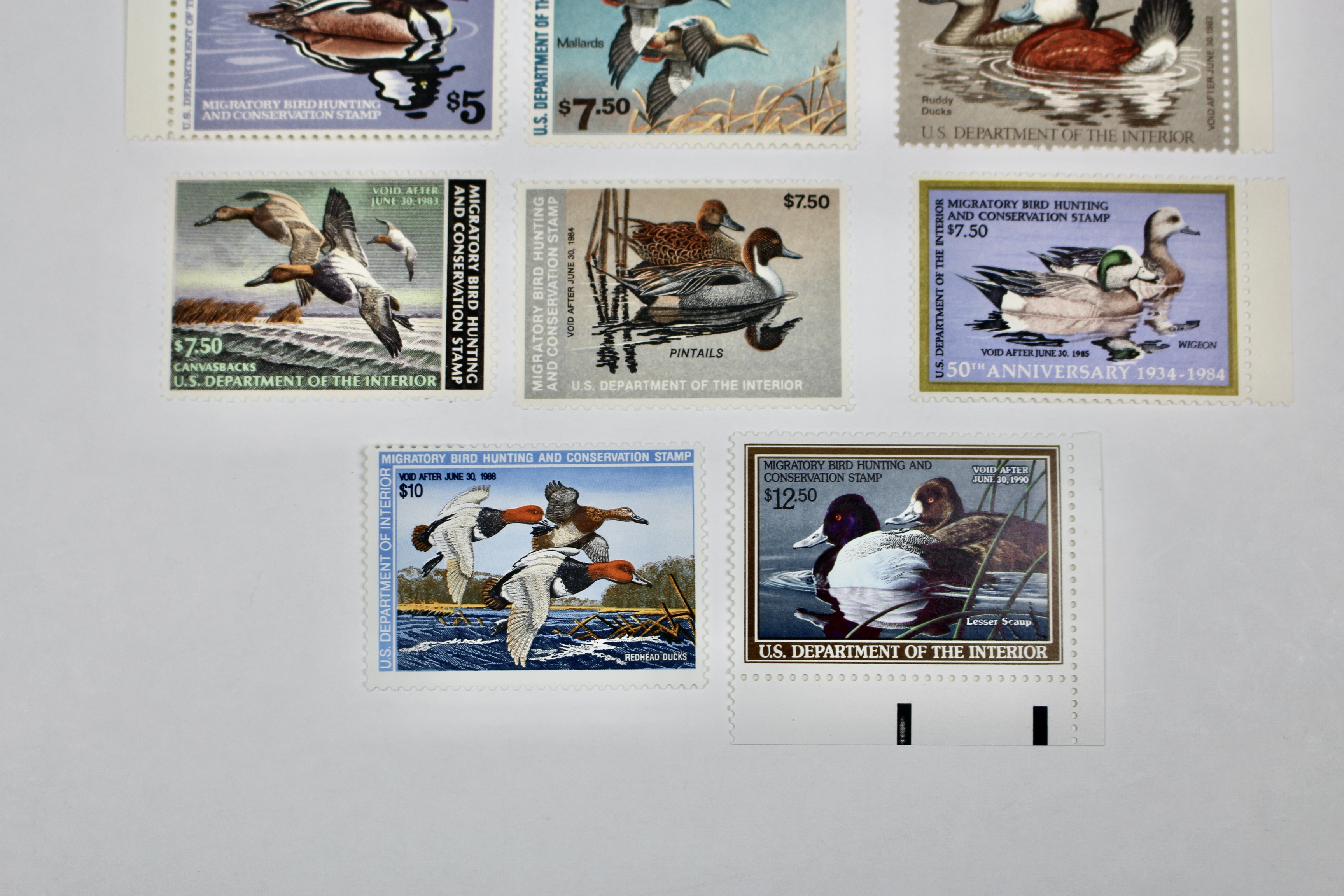 Eleven Different MNH U.S. Duck Stamps